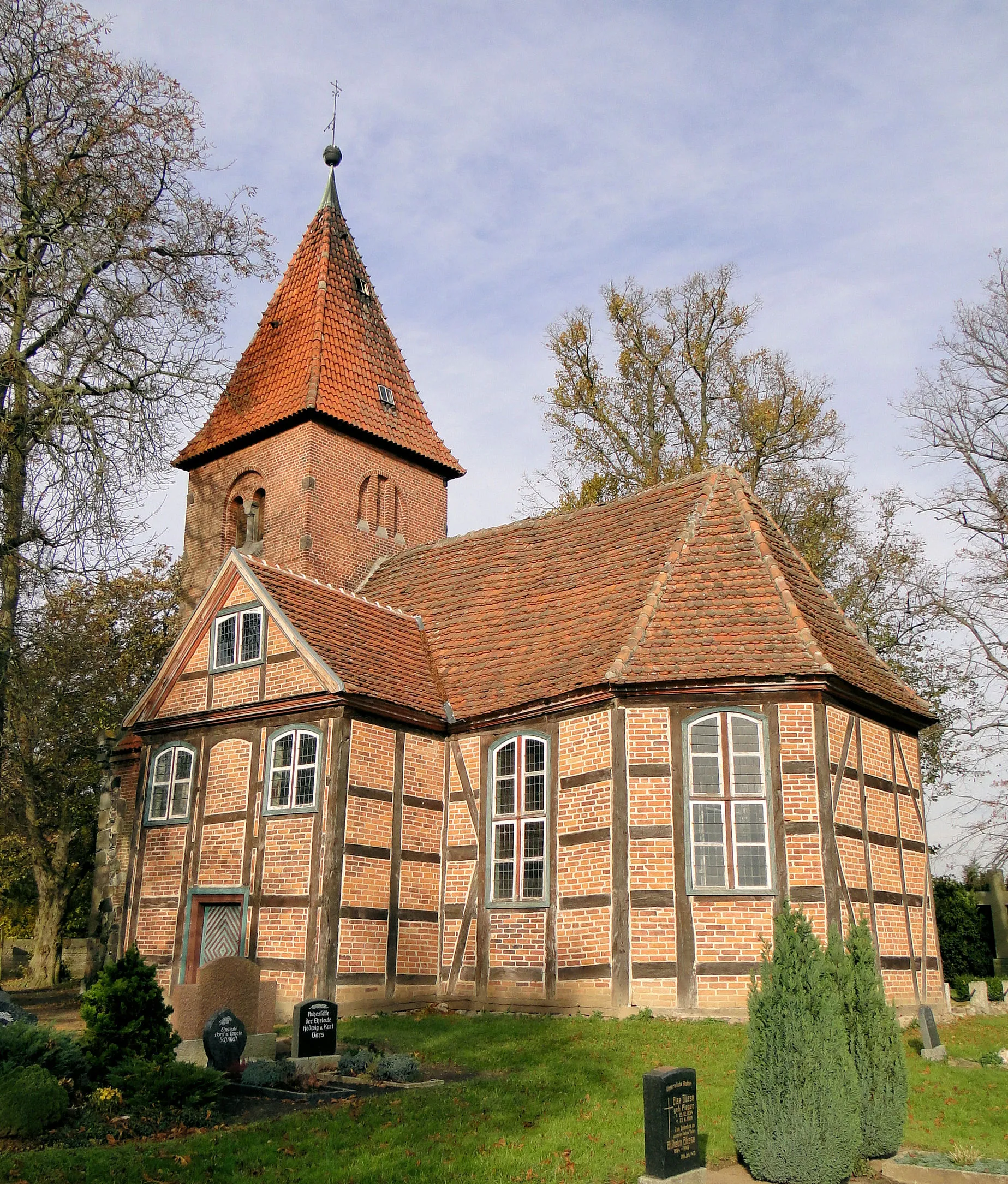 Photo showing: Church in Pinnow, district Demmin, Mecklenburg-Vorpommern, Germany