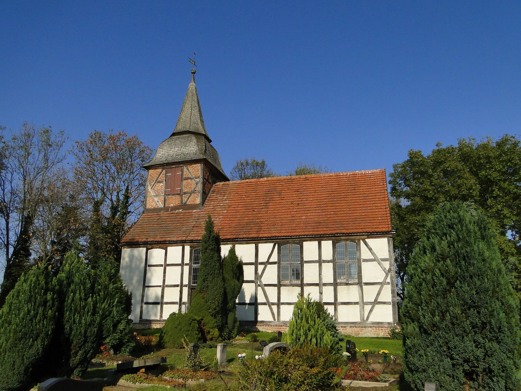 Photo showing: Church in Woggersin, district Mecklenburg-Strelitz, Mecklenburg-Vorpommern, Germany