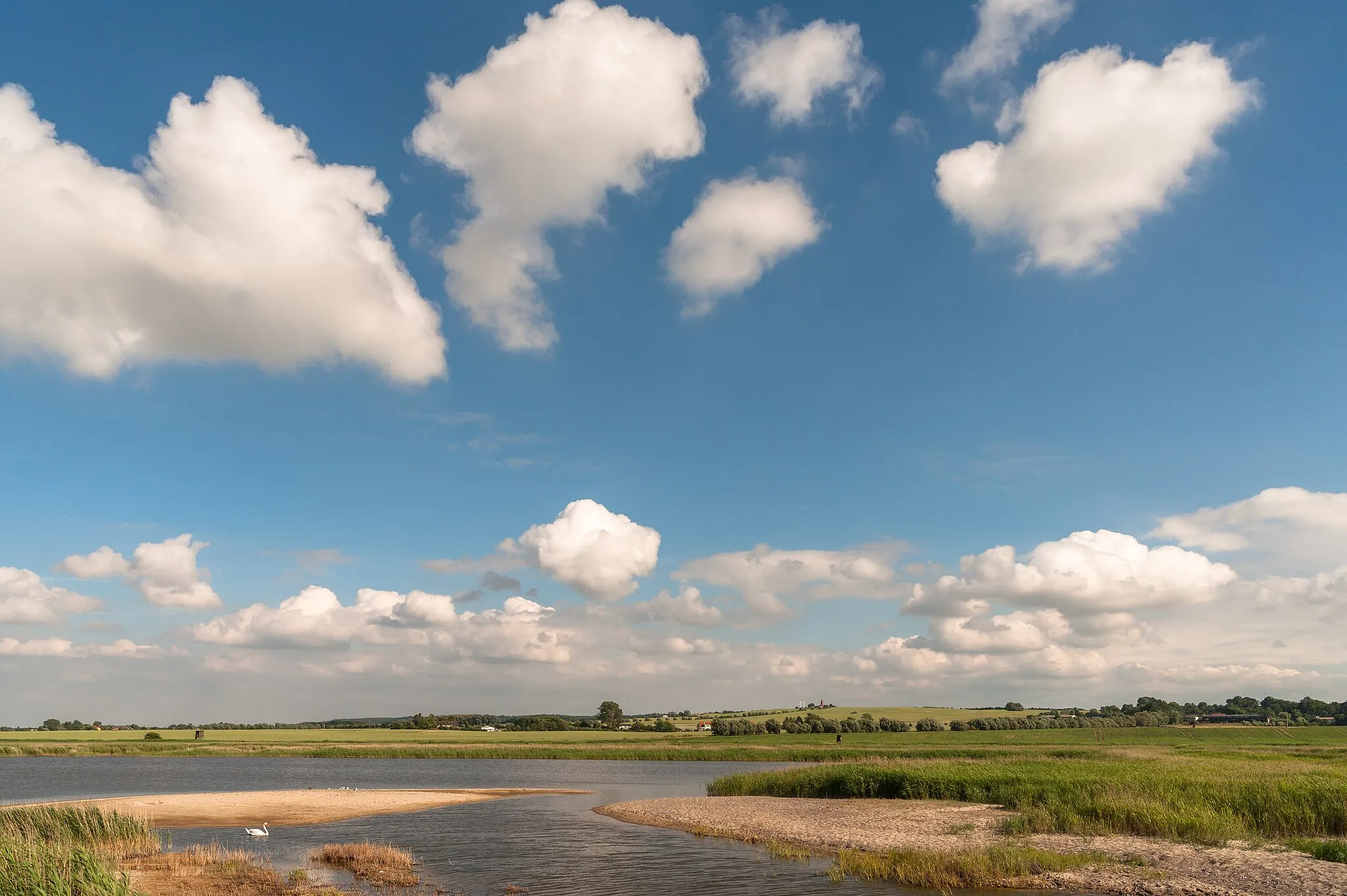 Photo showing: Riedensee and Lighthouse Buk, Mecklenburg-Vorpommern/Germany