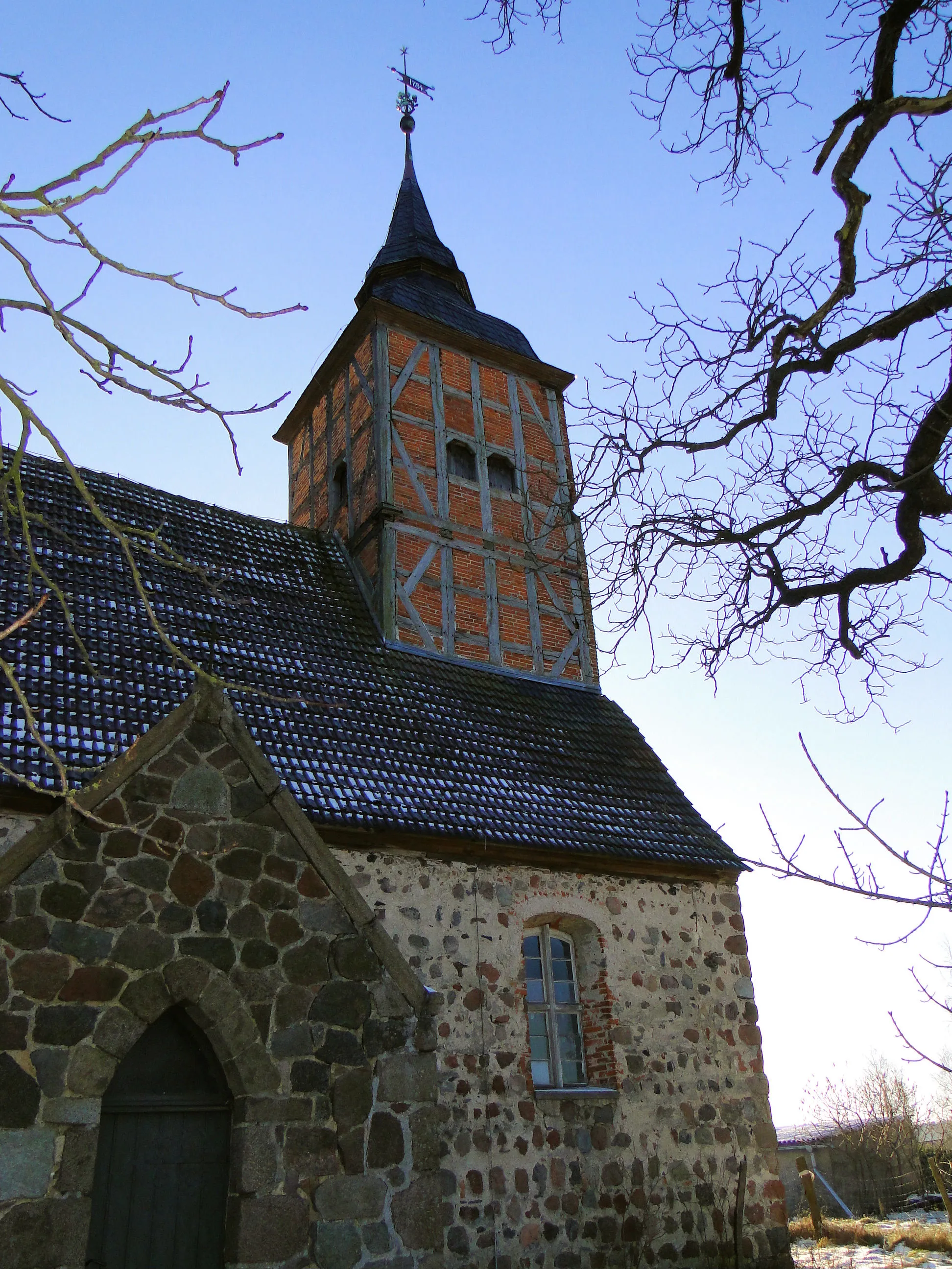 Photo showing: Church in Sandhagen, district Mecklenburg-Strelitz, Mecklenburg-Vorpommern, Germany