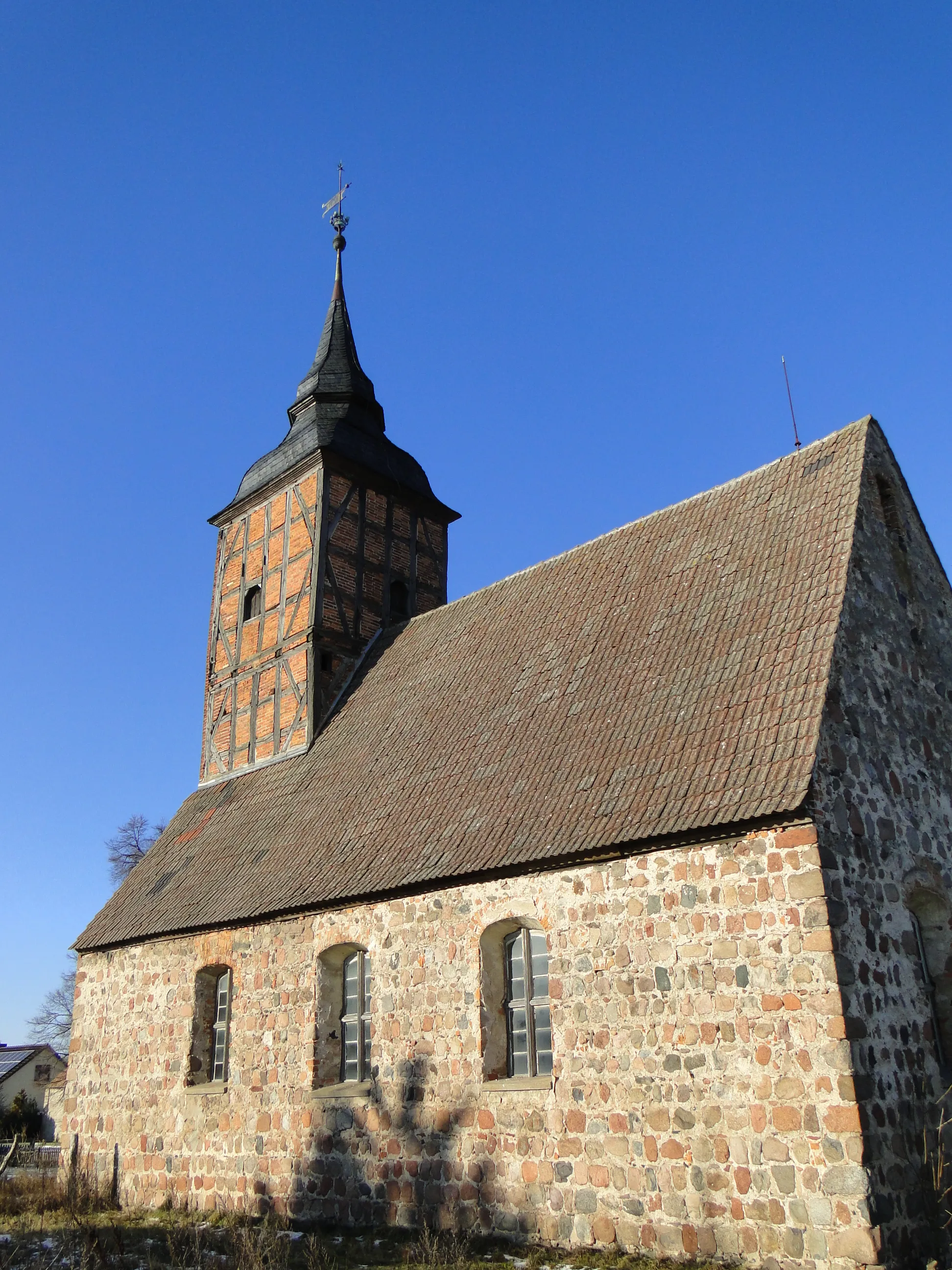 Photo showing: Church in Sandhagen, district Mecklenburg-Strelitz, Mecklenburg-Vorpommern, Germany