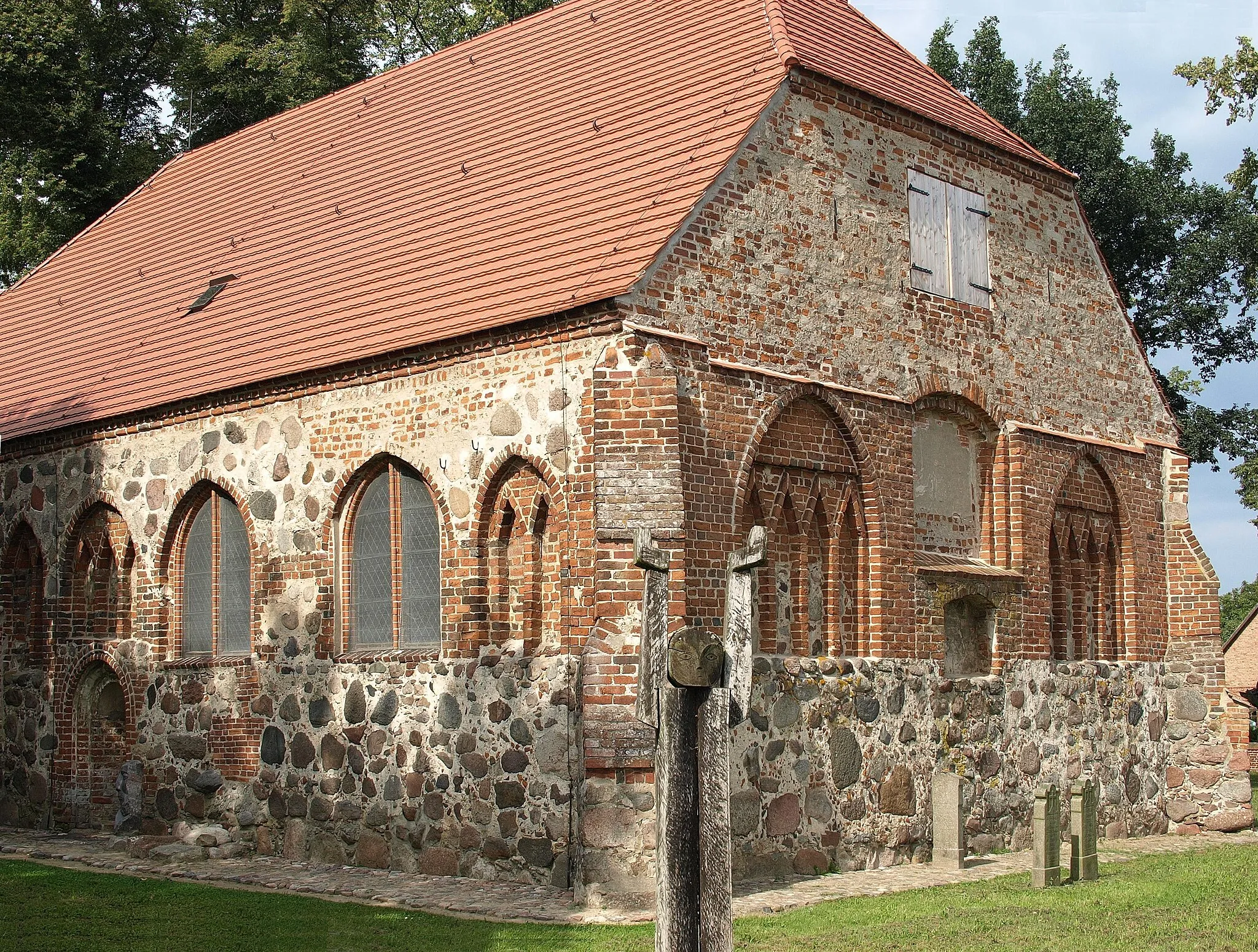 Photo showing: Church of Liepe/Usedom, Germany.