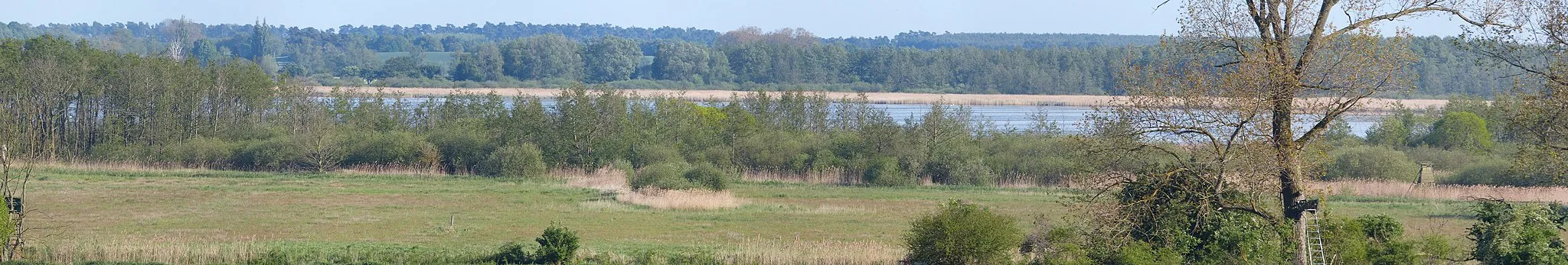 Photo showing: Blick über das Thurbruch südlich von Labömitz zum Kachliner See