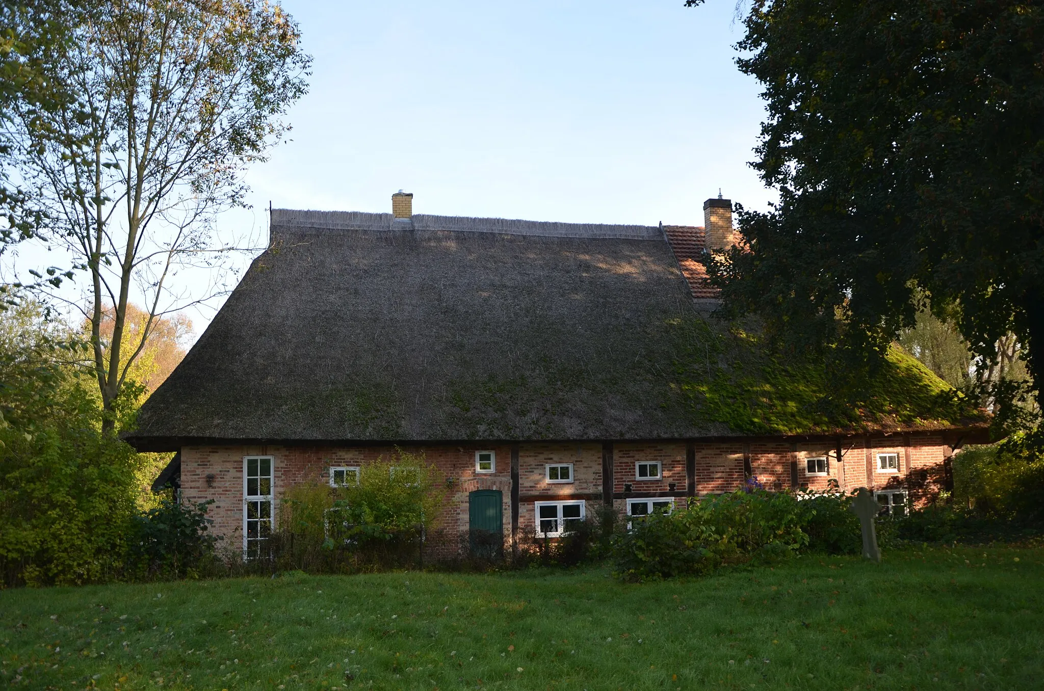 Photo showing: Hallenhaus Groß Grenz; Kirchenstraße 8