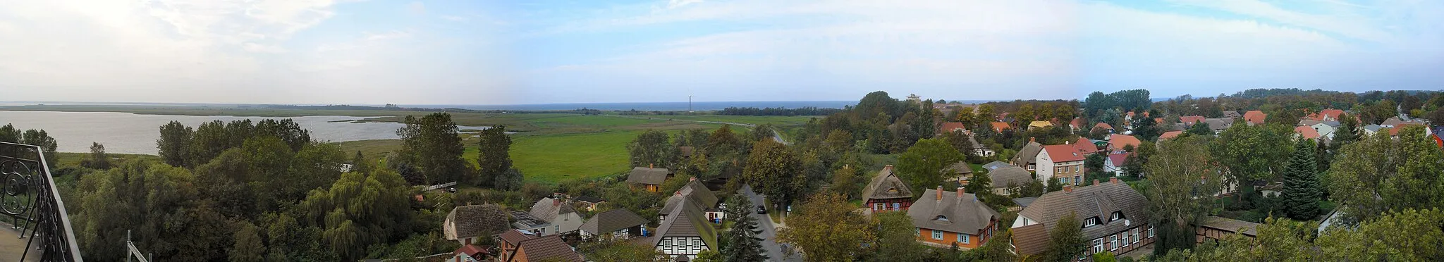 Photo showing: View from the churchtower in Wustrow