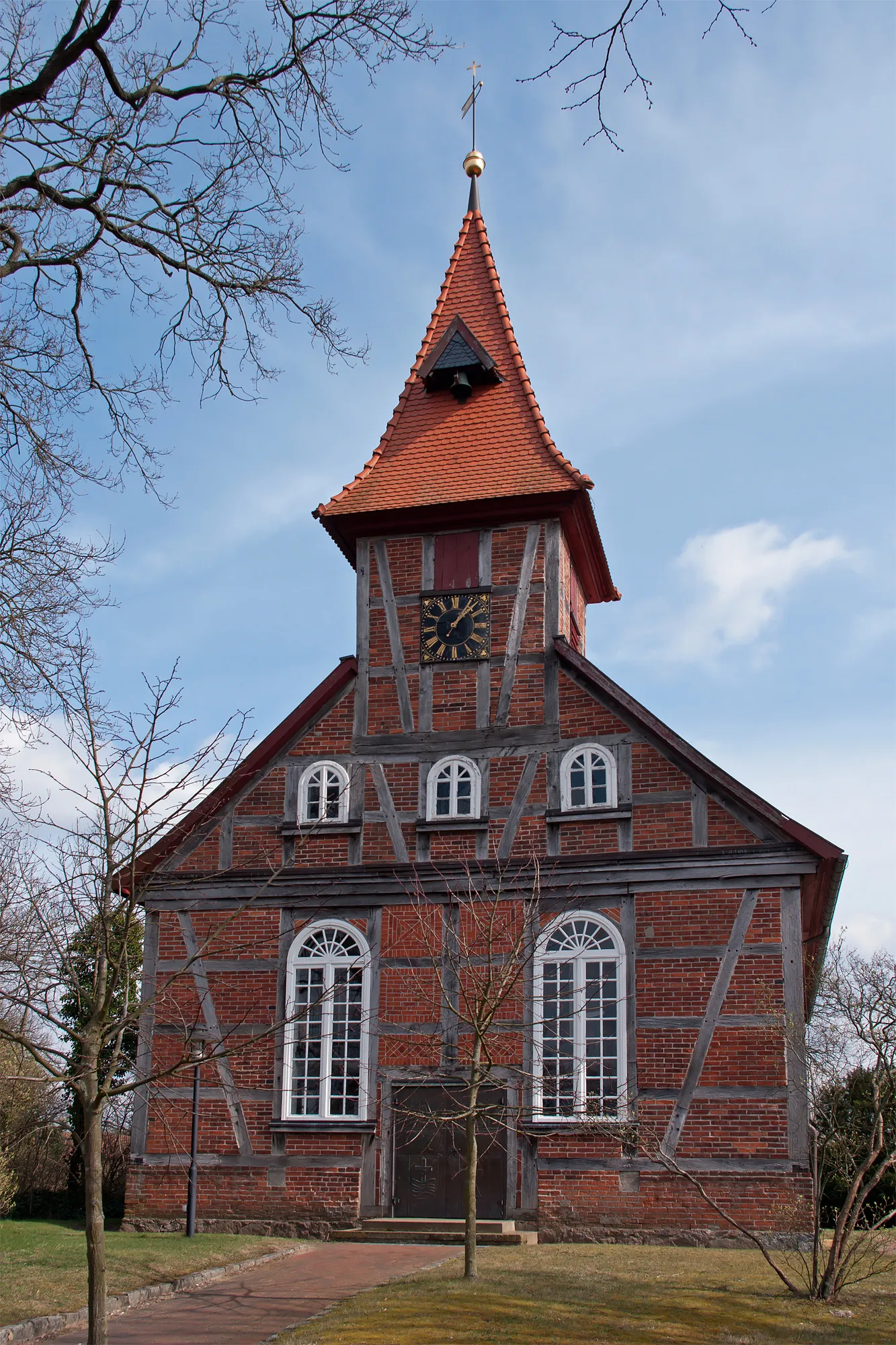 Photo showing: Chapel/church in the village Kaarssen (Amt Neuhaus, district Lüneburg, northern Germany).