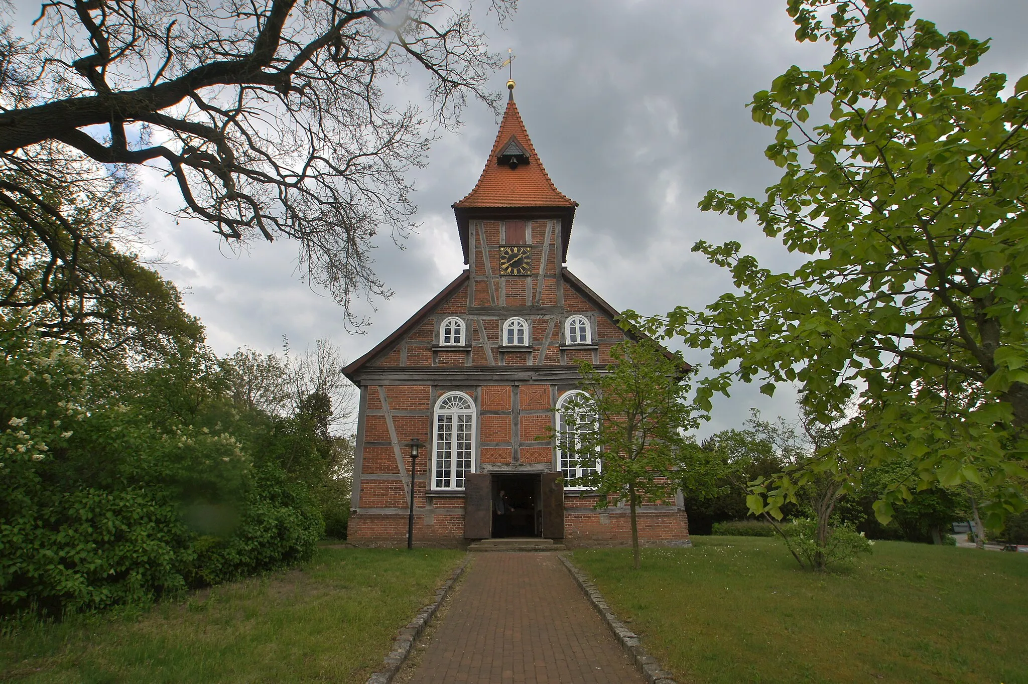 Photo showing: Amt Neuhaus (Kaarßen), Germany: Timber framed church in Kaarssen