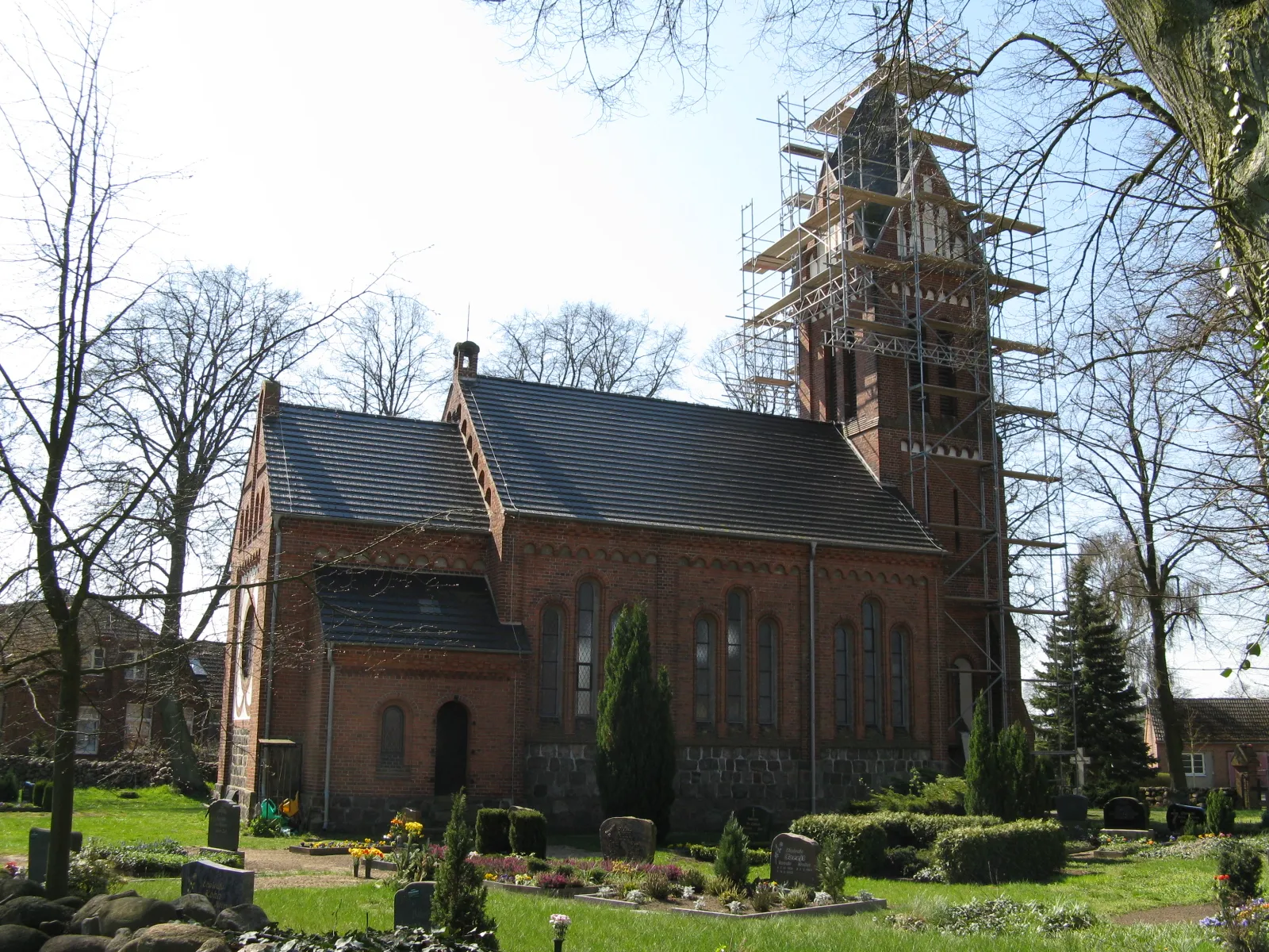 Photo showing: Church in Ganzlin, Mecklenburg-Vorpommern, Germany