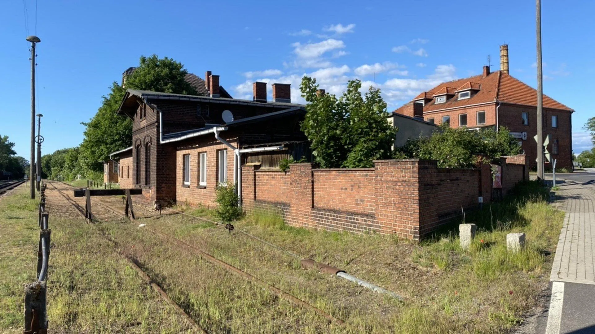 Photo showing: Ganzlin railway station on the Meyenburg–Güstrow line