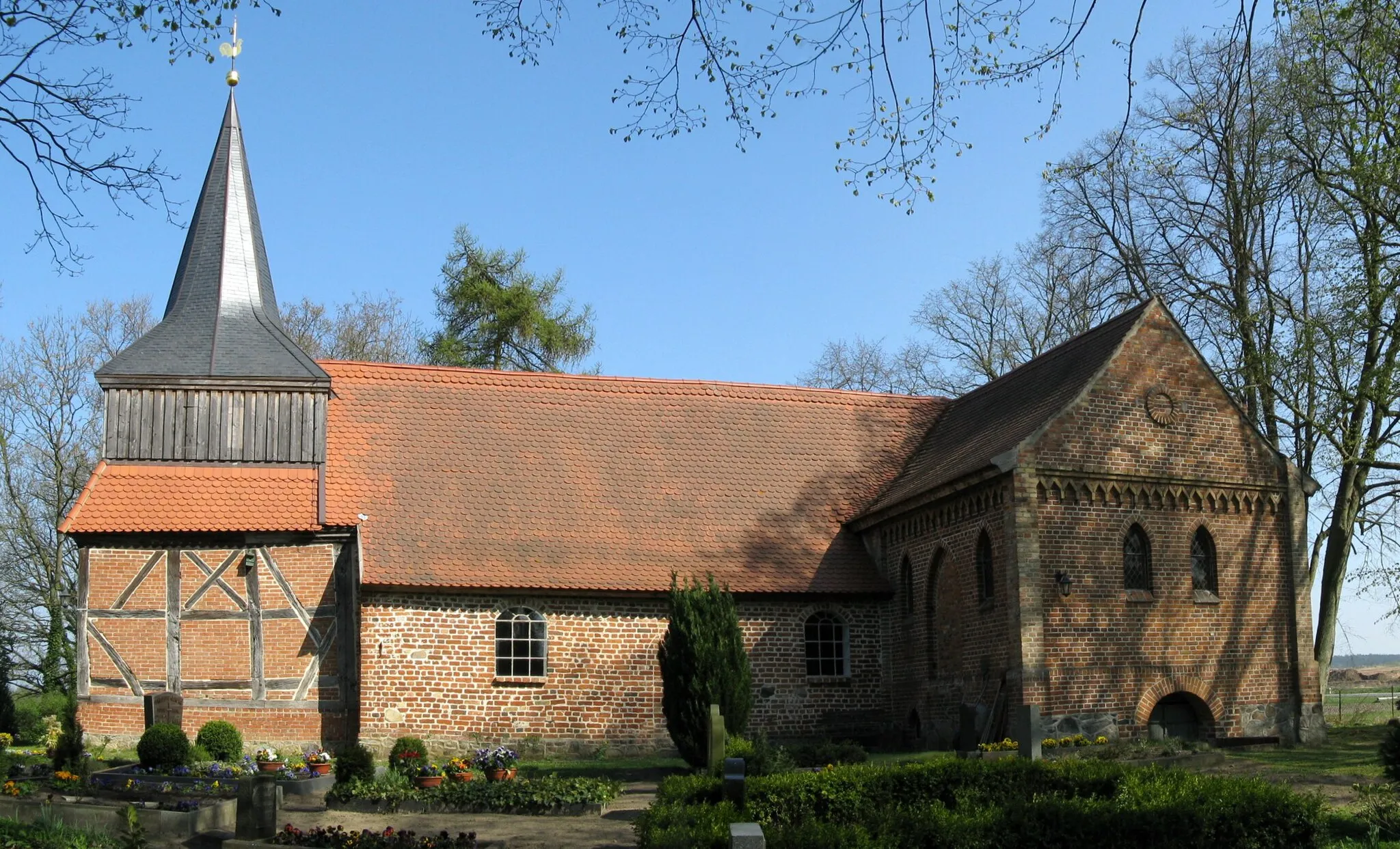 Photo showing: Church in Vorbeck, district Ludwigslust-Parchim, Mecklenburg-Vorpommern, Germany