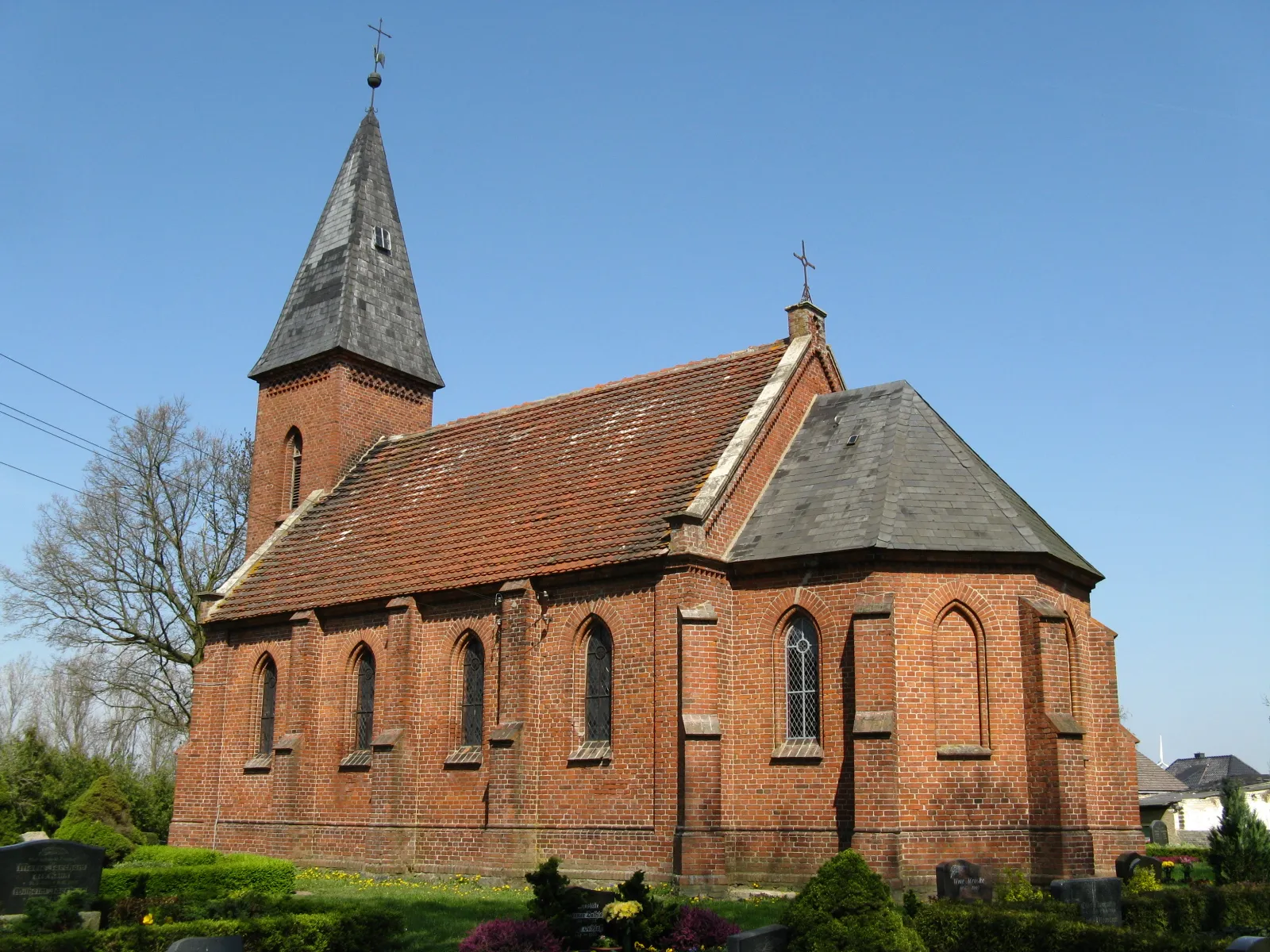 Photo showing: Church in Lutheran, district Ludwigslust-Parchim, Mecklenburg, Germany