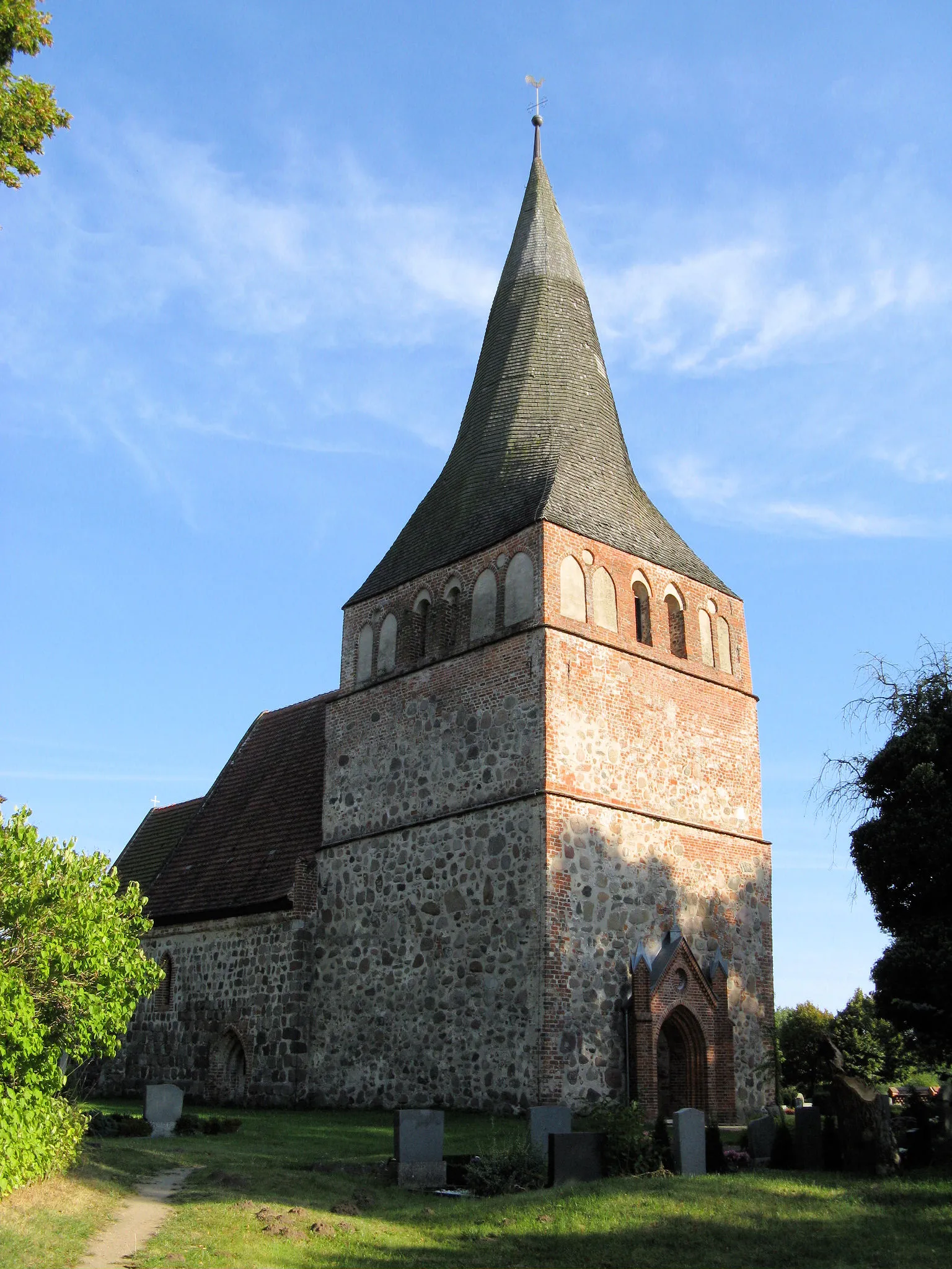 Photo showing: Church in Kittendorf, disctrict Demmin, Mecklenburg-Vorpommern, Germany