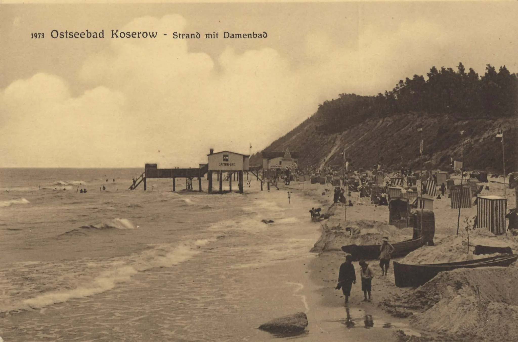 Photo showing: Ostseebad Koserow - Strand mit Damenbad
