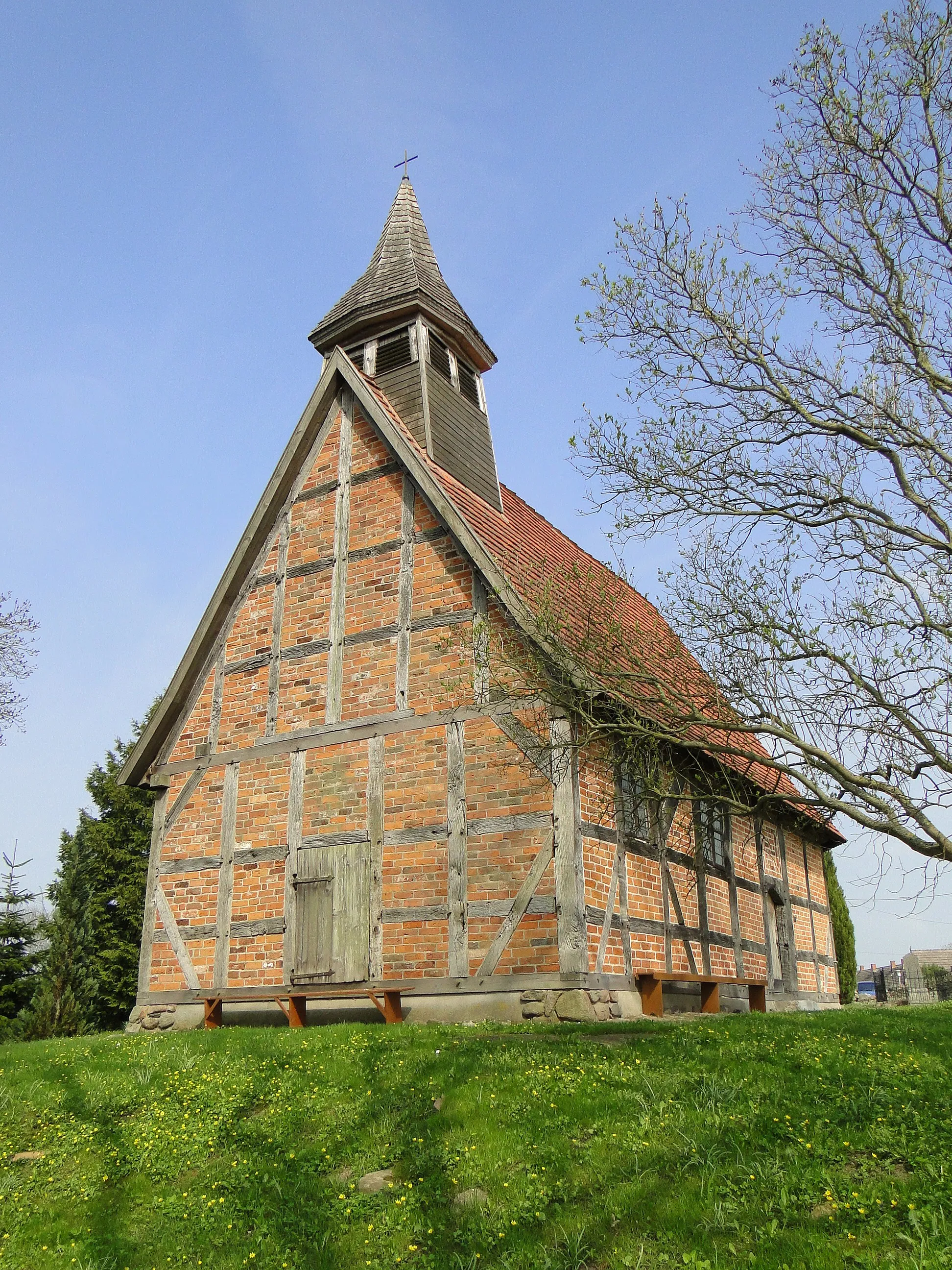 Photo showing: Church in Zaschendorf, district Ludwigslust-Parchim, Mecklenburg-Vorpommern, Germany