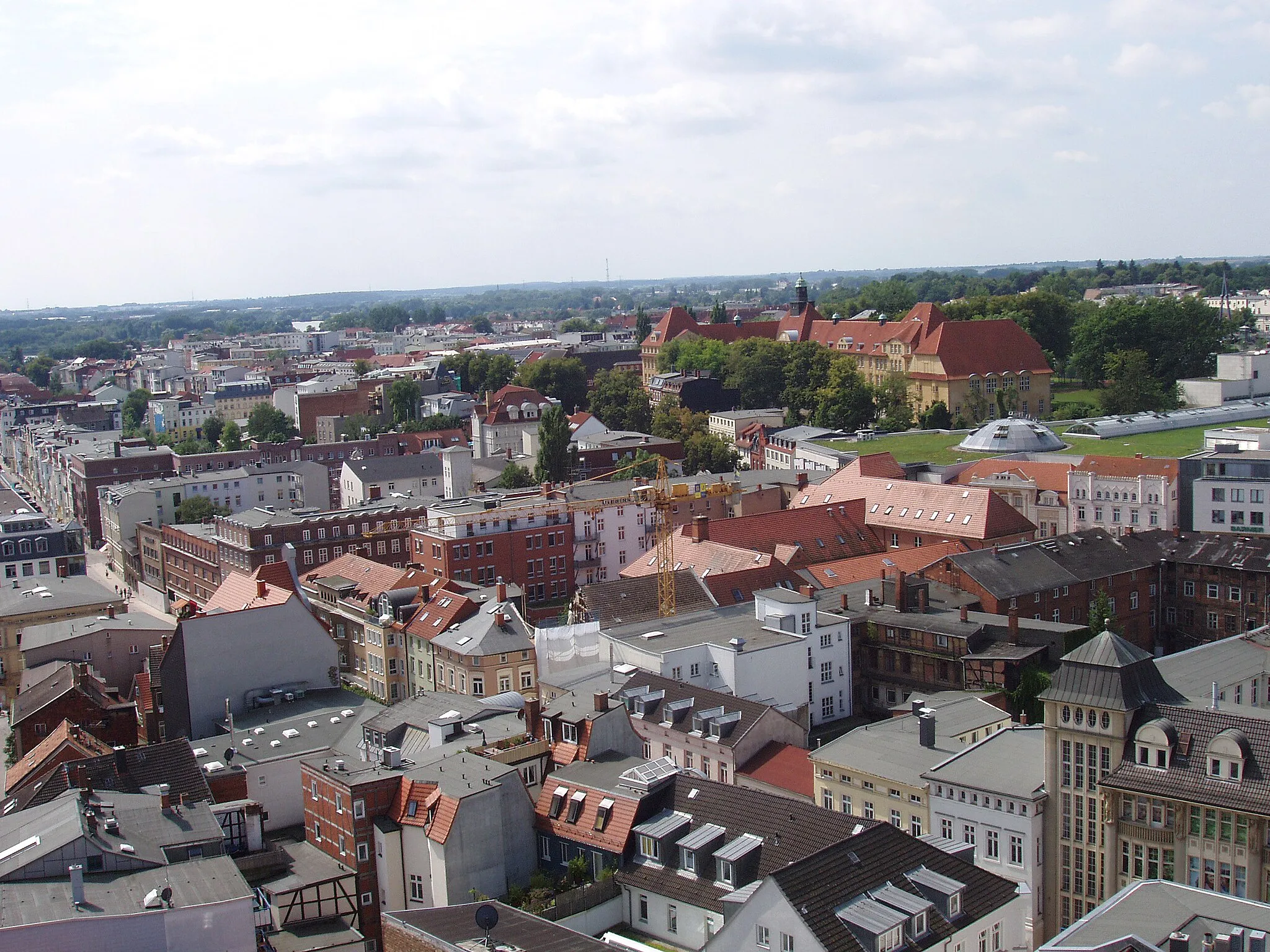 Photo showing: view from cathedral, Schwerin, Germany, direction south west south