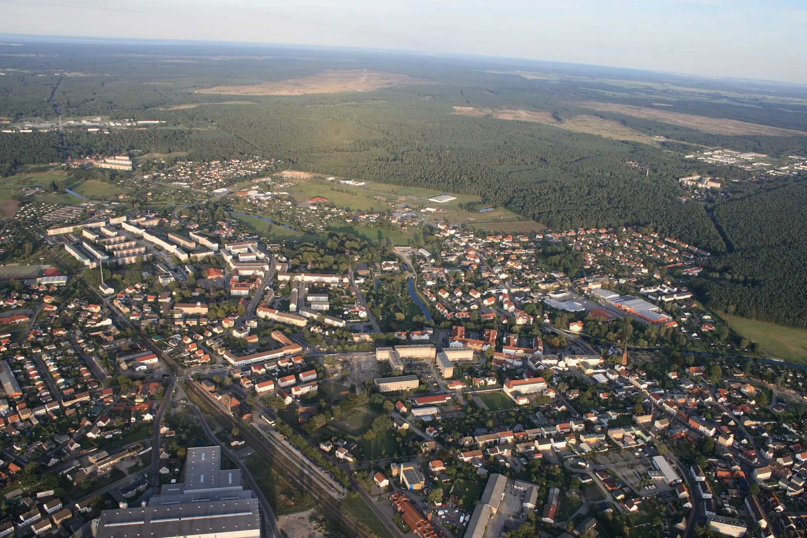 Photo showing: Luftaufnahme von Torgelow;Mecklenburg-Vorpommern