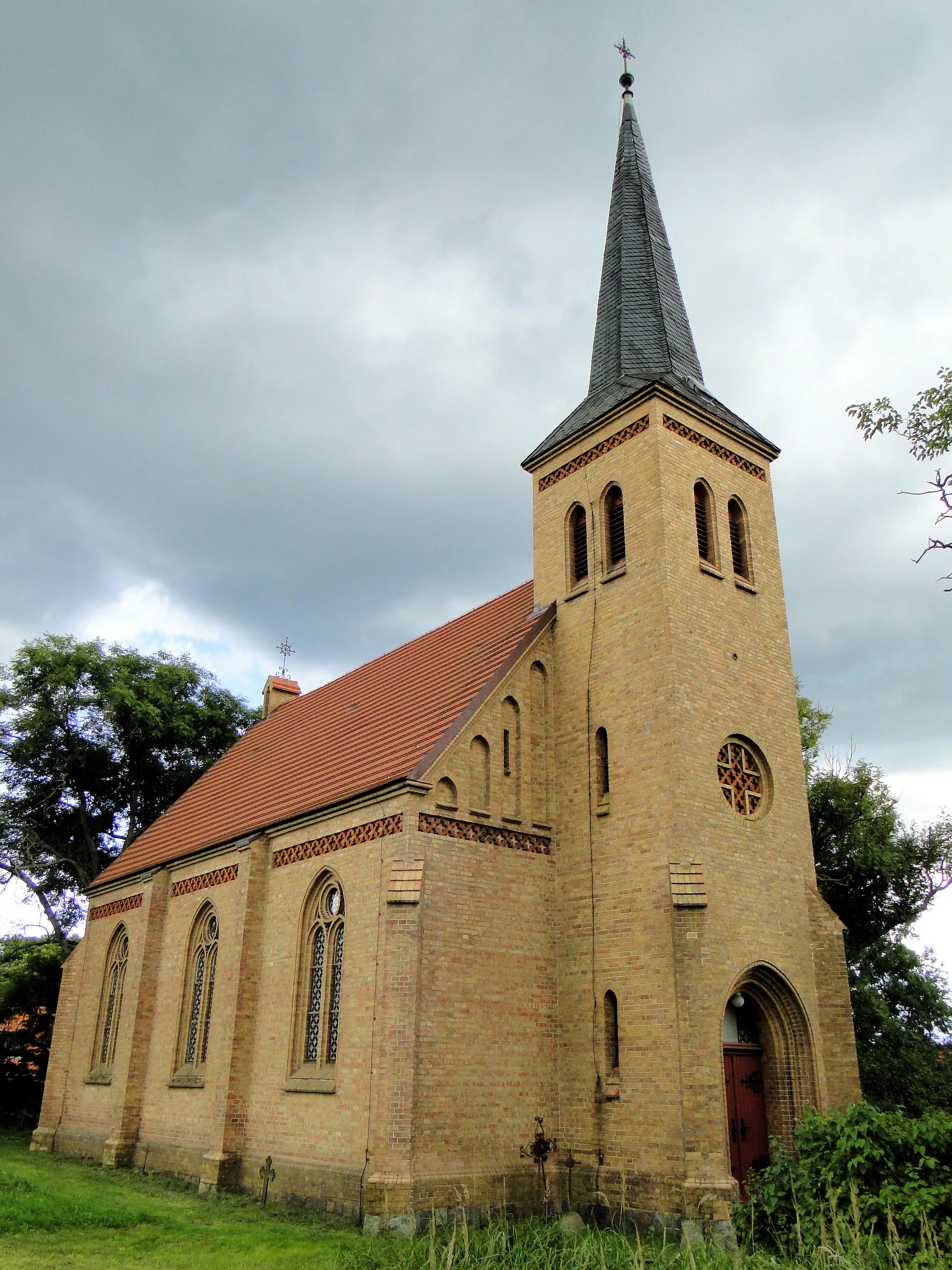 Photo showing: Church in Granzin, district Mecklenburg-Strelitz, Mecklenburg-Vorpommern, Germany