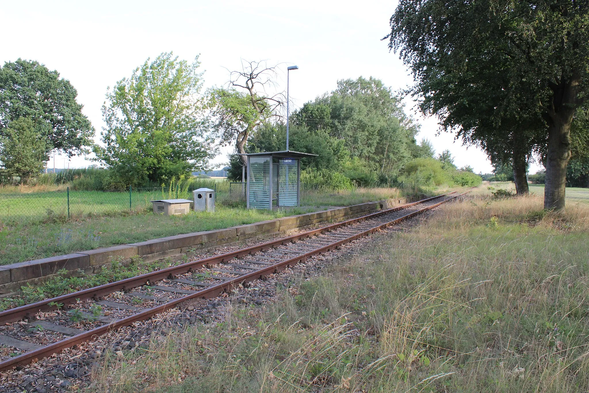 Photo showing: train station Laaske