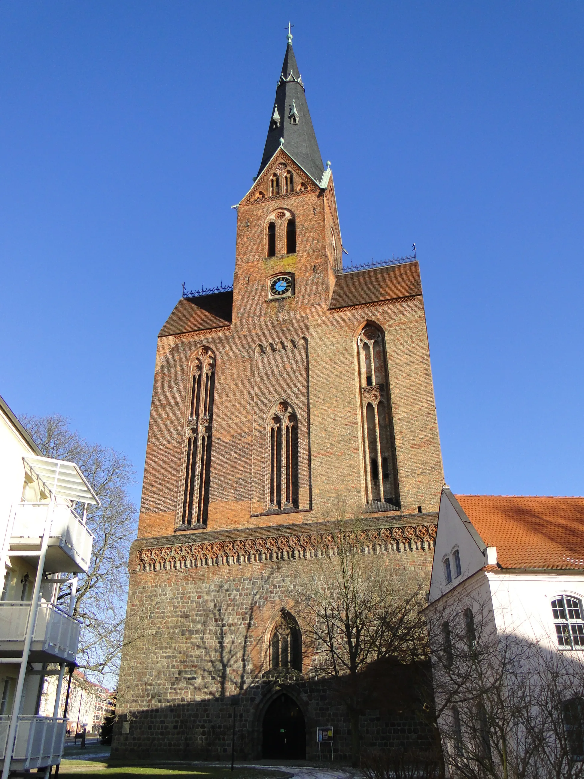 Photo showing: Church St. Marien in Friedland, district Mecklenburg-Strelitz, Mecklenburg-Vorpommern, Germany
