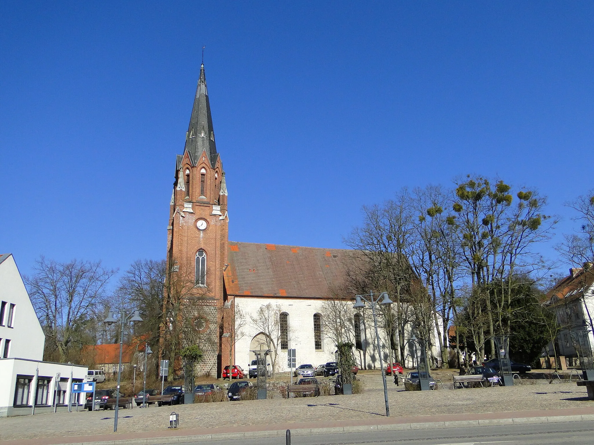 Photo showing: Church in Burg Stargard, district Mecklenburg-Strelitz, Mecklenburg-Vorpommern, Germany
