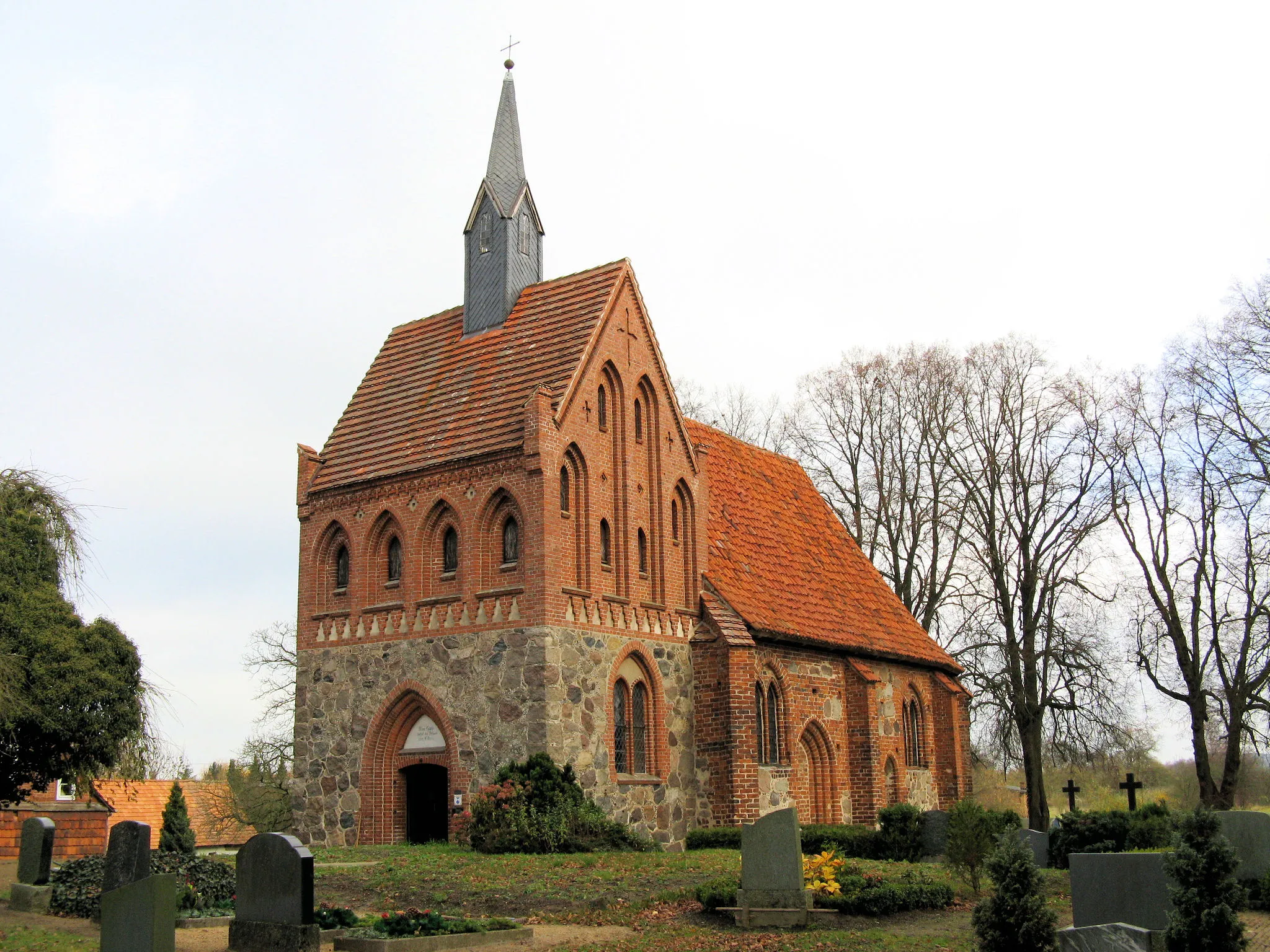 Photo showing: Church in Bäbelin, Mecklenburg-Vorpommern, Germany