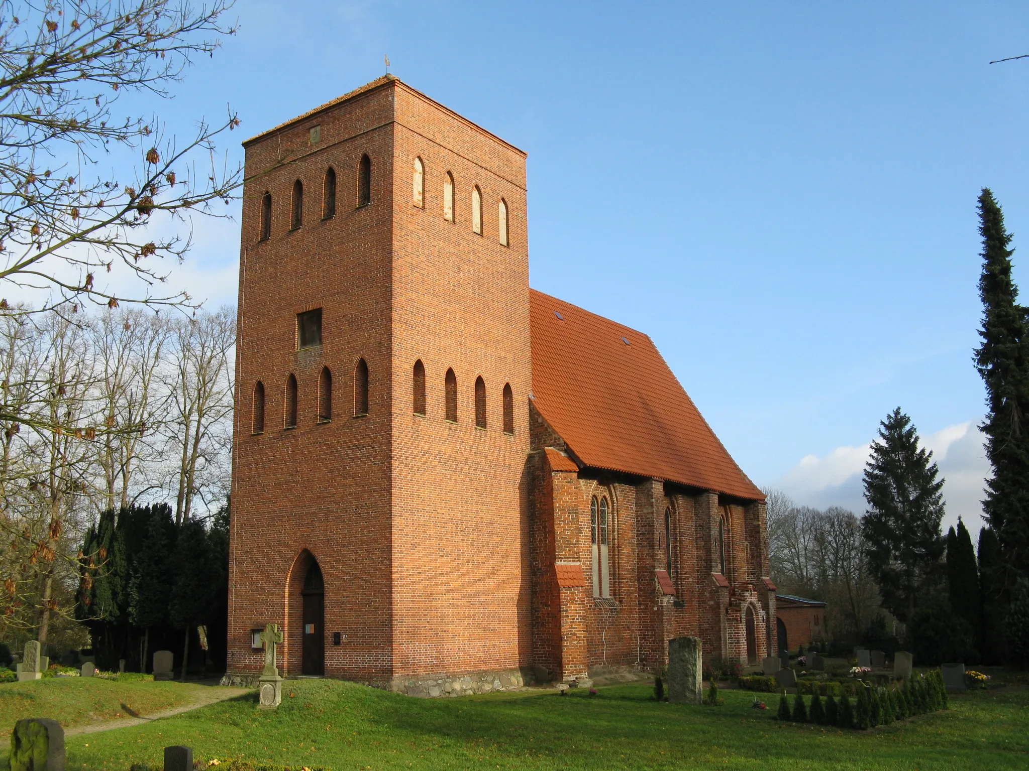 Photo showing: Church in Goldebee, Mecklenburg-Vorpommern, Germany