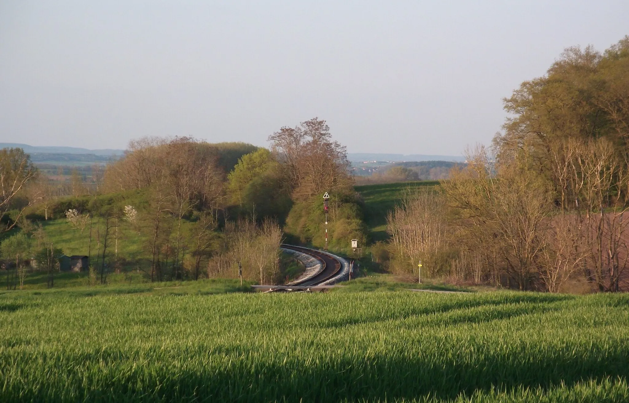 Photo showing: Gleiskurve nahe Steinach