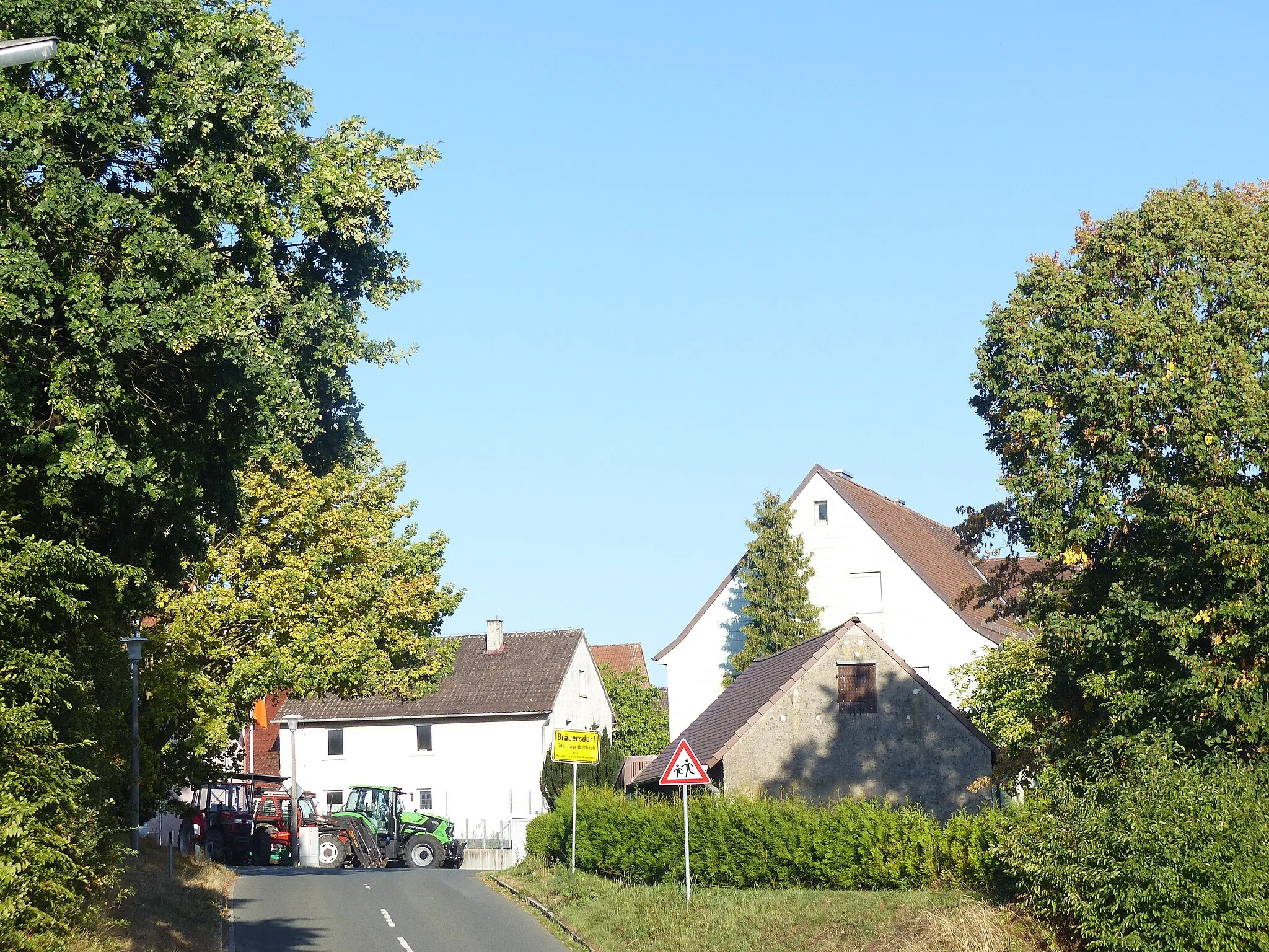 Photo showing: The village Bräuersdorf, part of the municipality of Hagenbüchach