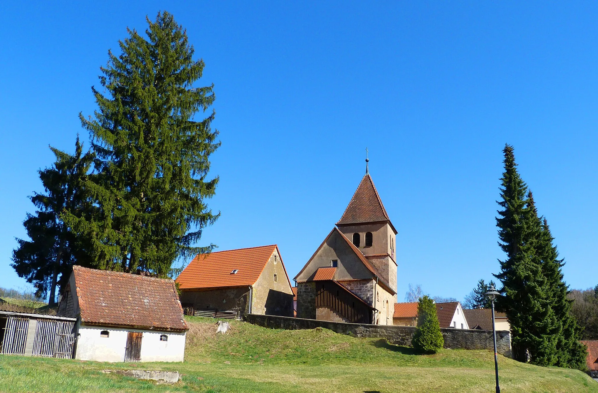 Photo showing: St. Laurentius Kirche in Wernsbach