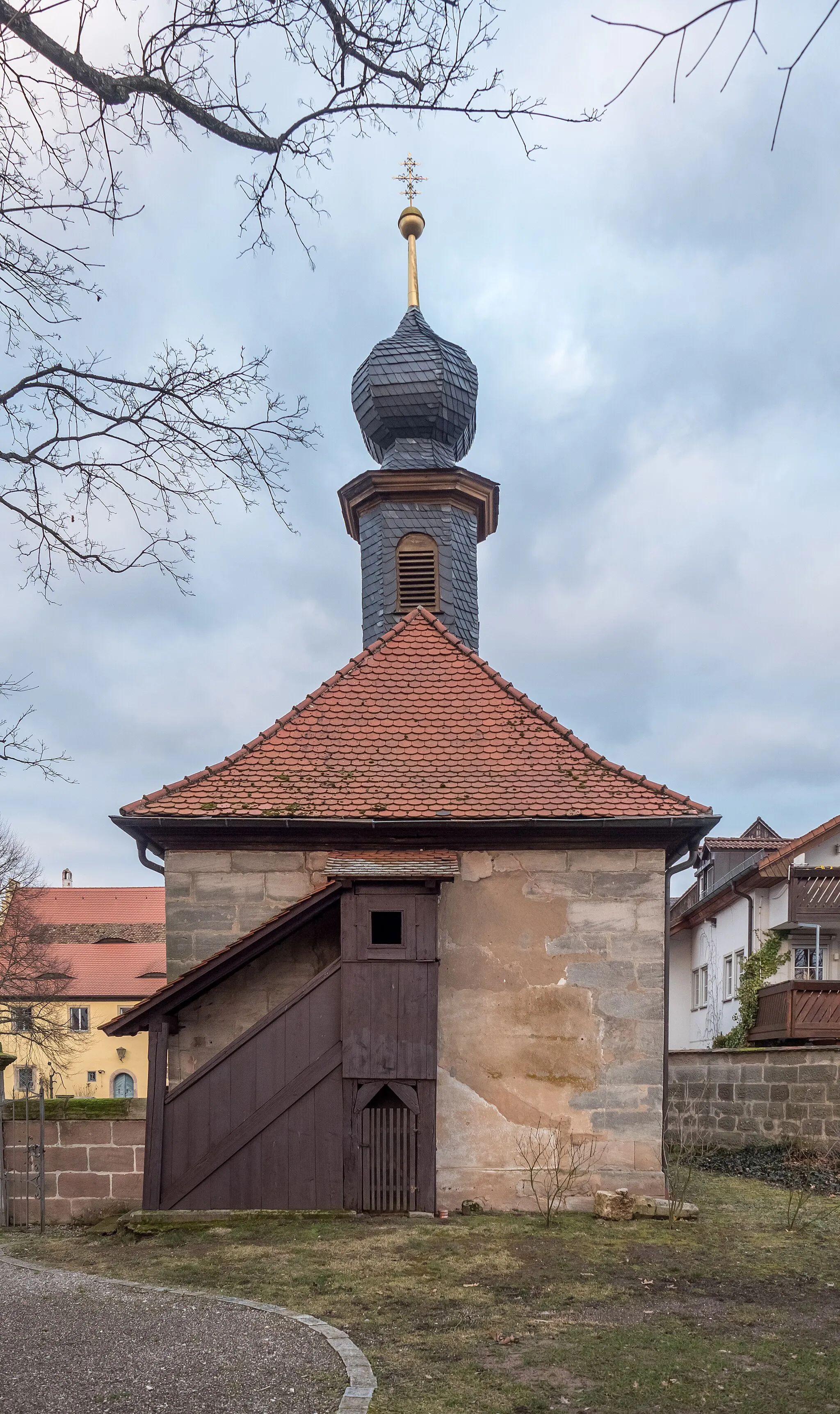 Photo showing: Adelsdorfer Castle, Castle Chapel Adelsdorf;southside