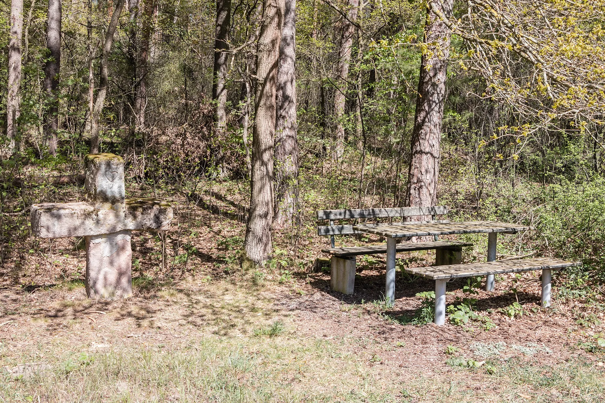 Photo showing: Steinkreuz, Ebersbach, Abenberg, Standort