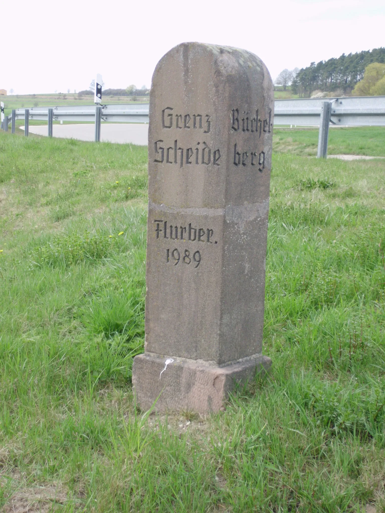 Photo showing: Grenzscheide Büchelberg - Neuenmuhr im mittelfränkischen Landkreis Weißenburg-Gunzenhausen