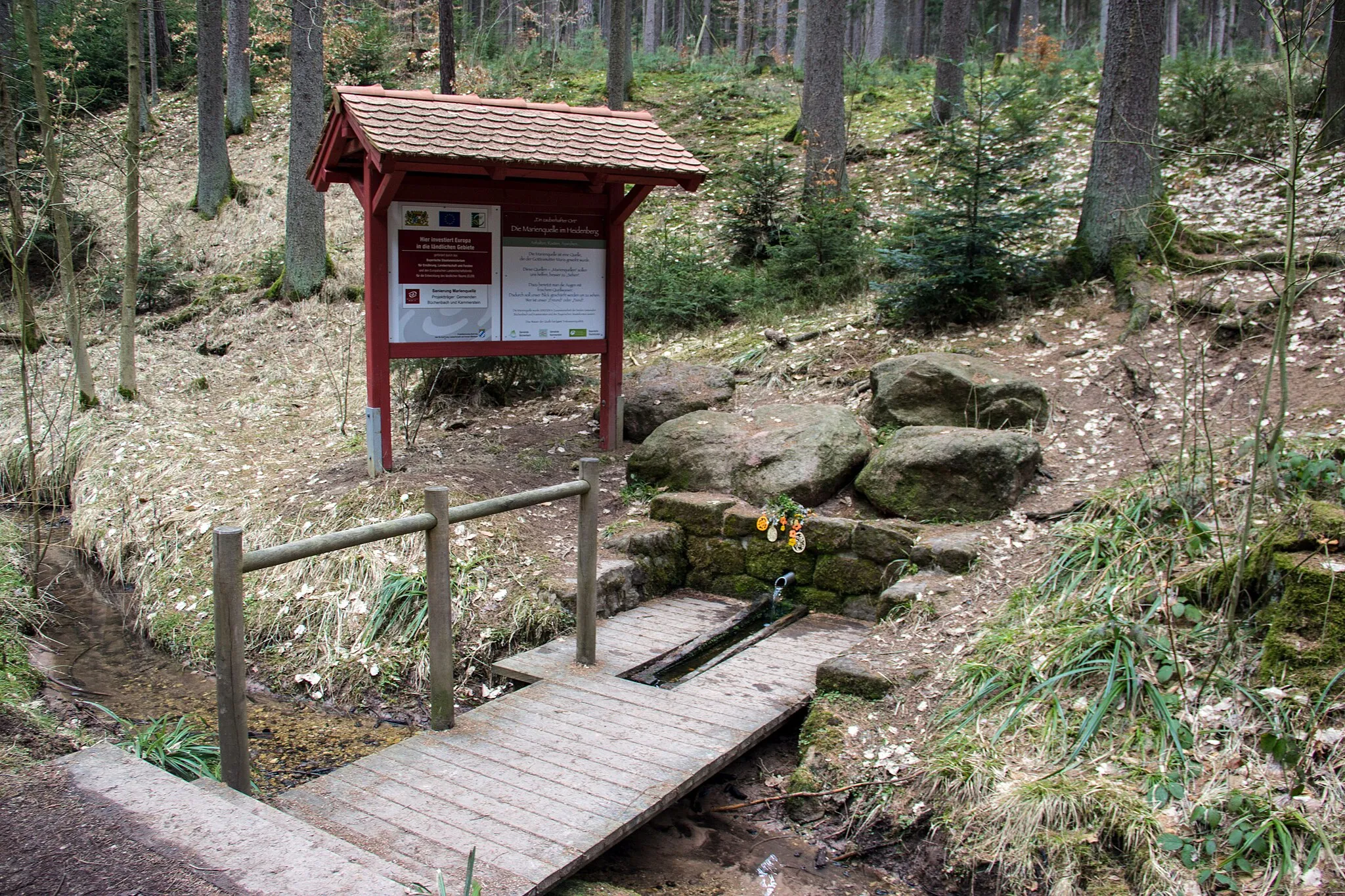 Photo showing: Marienquelle, Sagenweg, Kühedorf