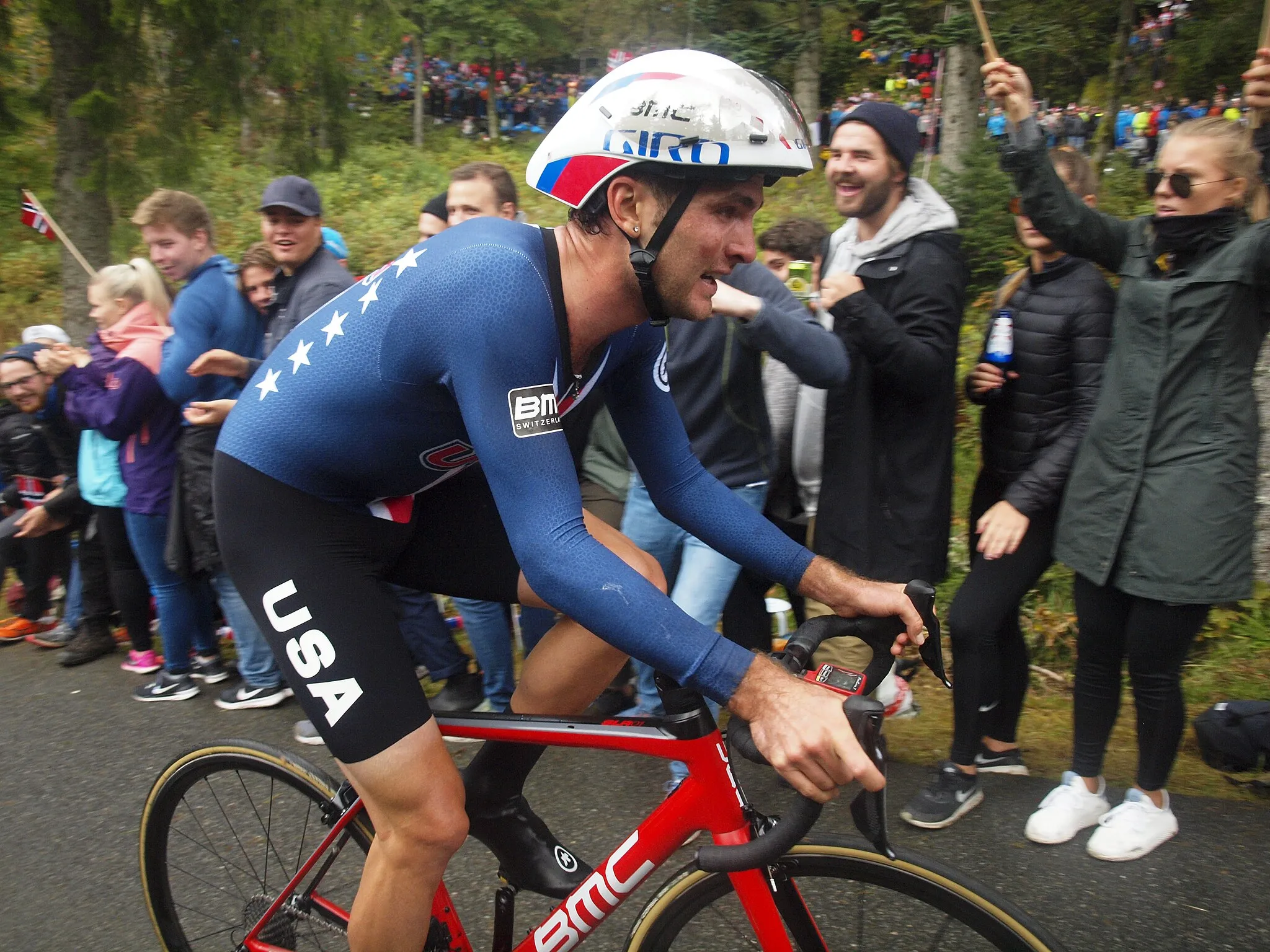 Photo showing: Joey Rosskopf at the 2017 UCI World Championships