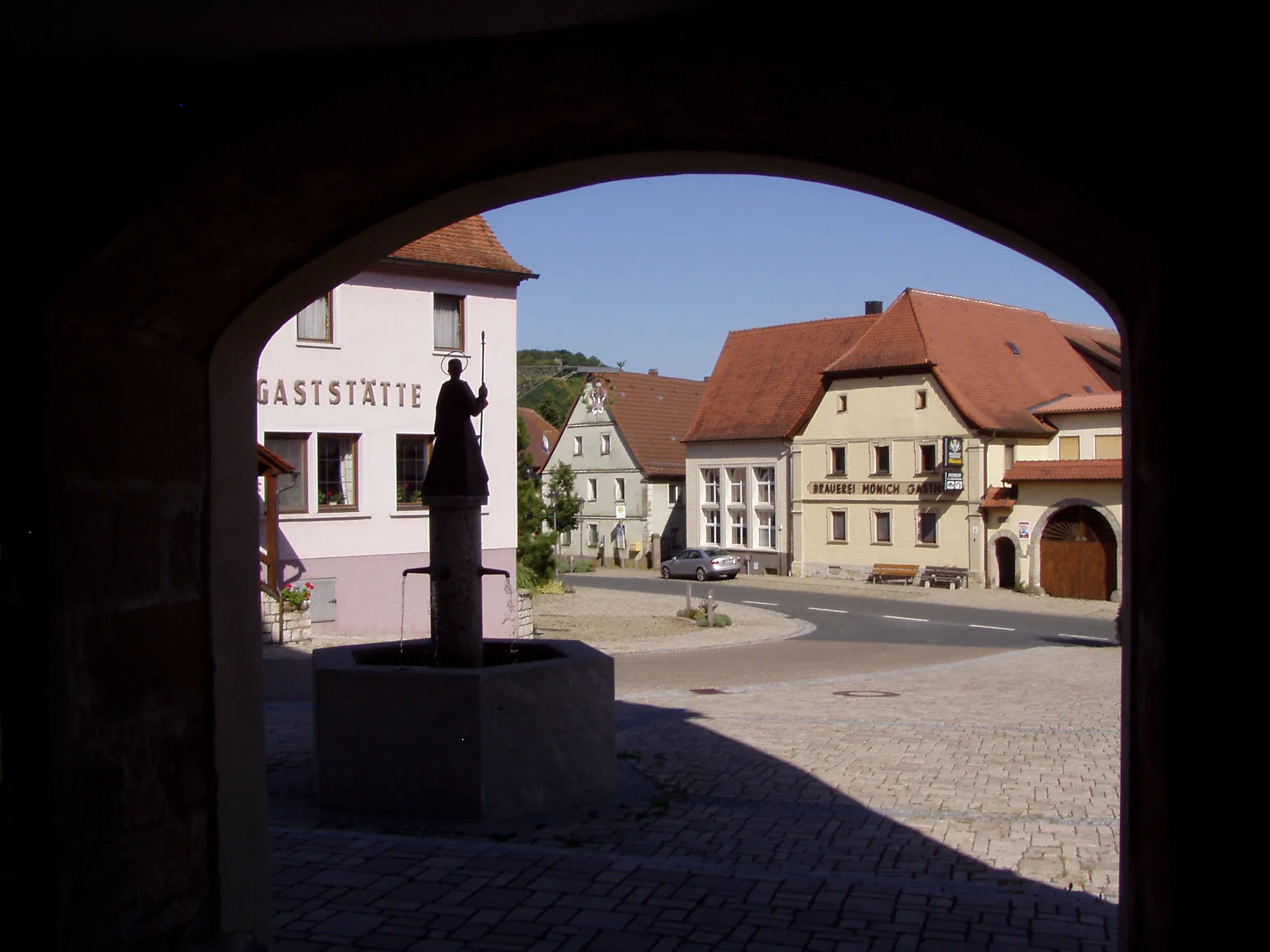 Photo showing: Marktplatz von Oberscheinfeld im Steigerwald