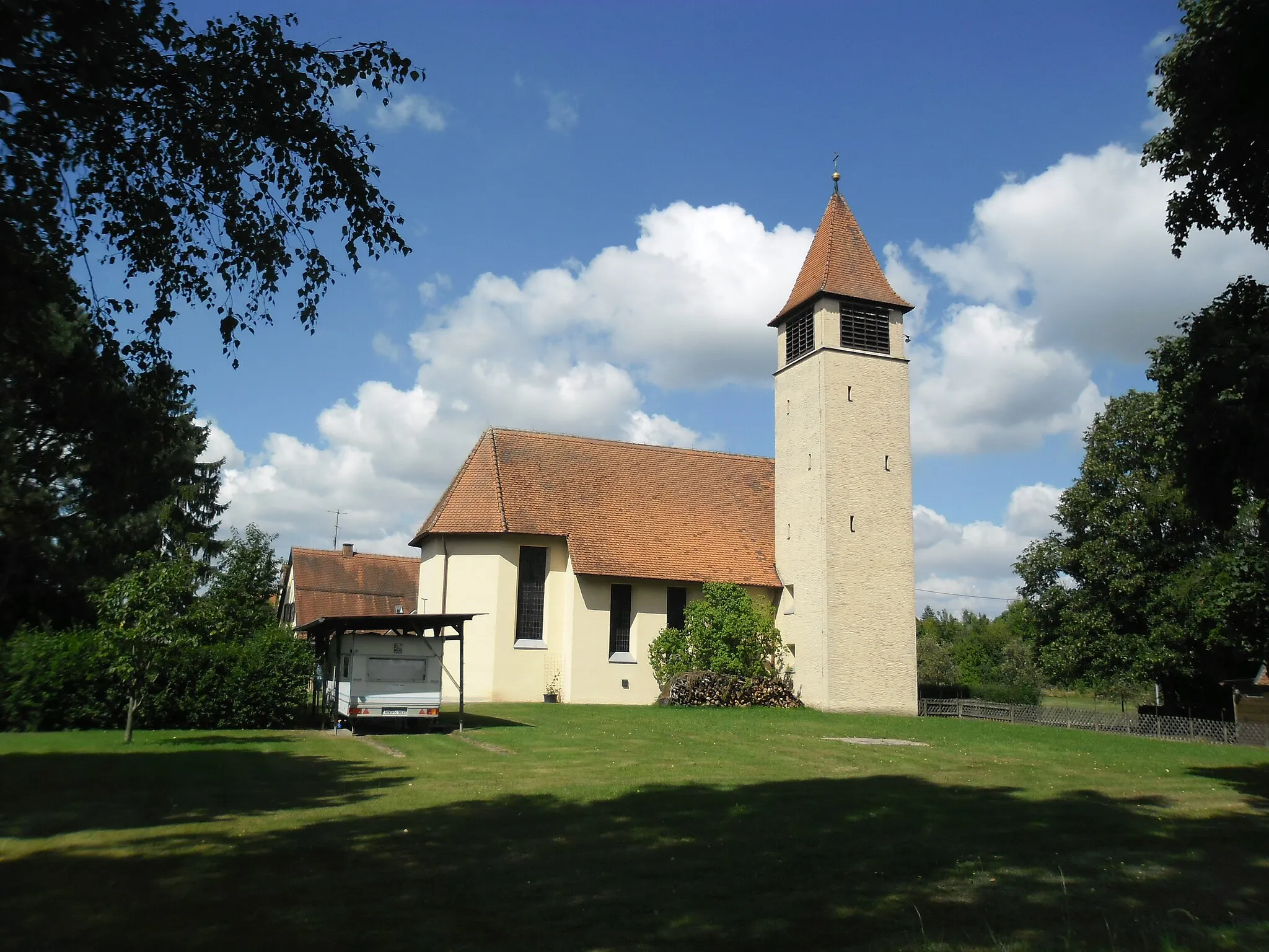 Photo showing: St. Boniface Catholic Church in Schnelldorf (Bavaria)