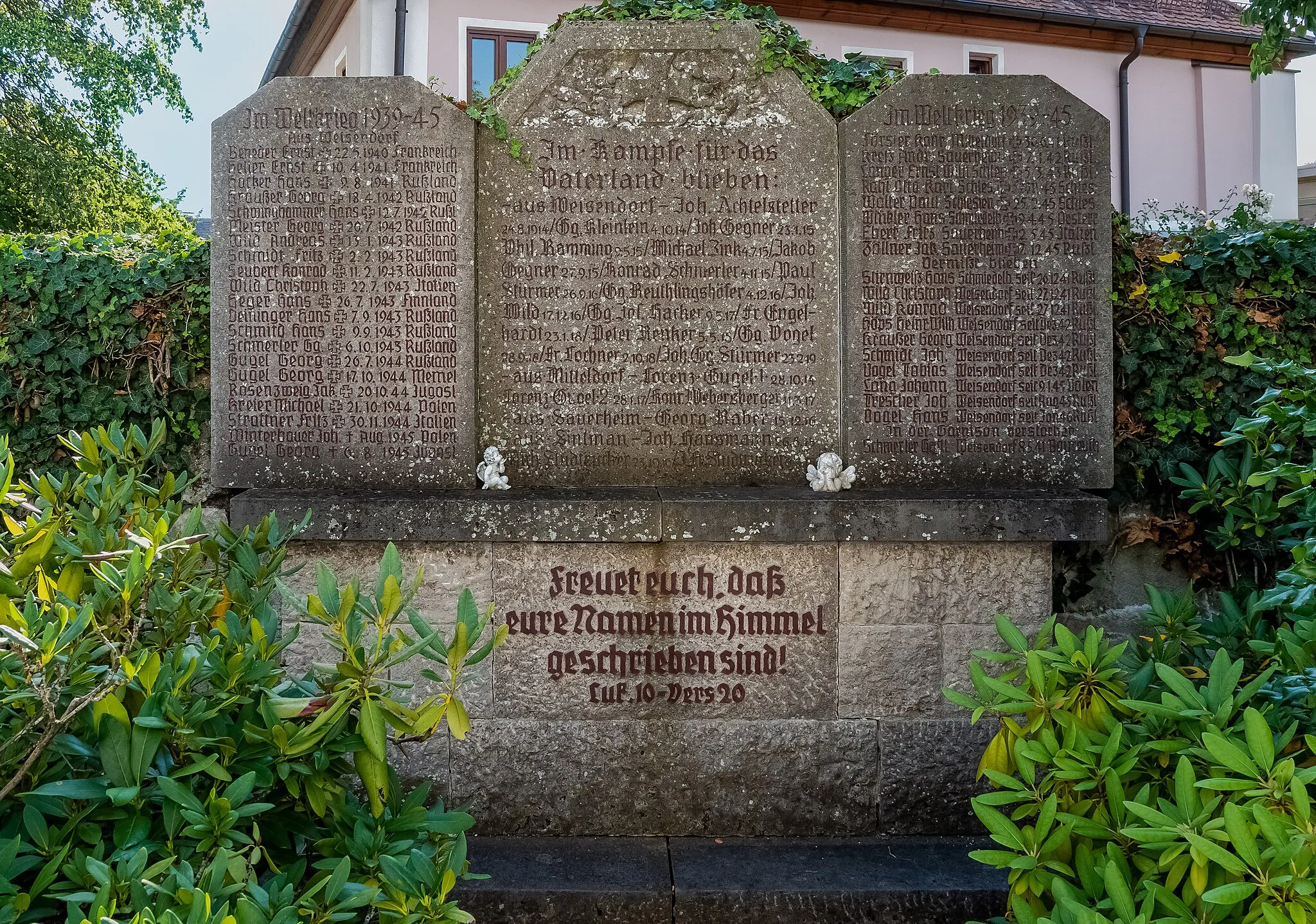 Photo showing: War memorial in Weisendorf