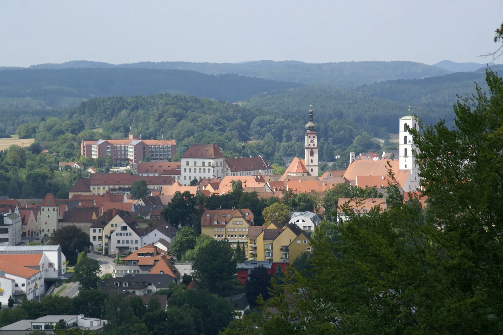 Photo showing: Panoramic view from Annaberg in Sulzbach-Rosenberg (Germany)