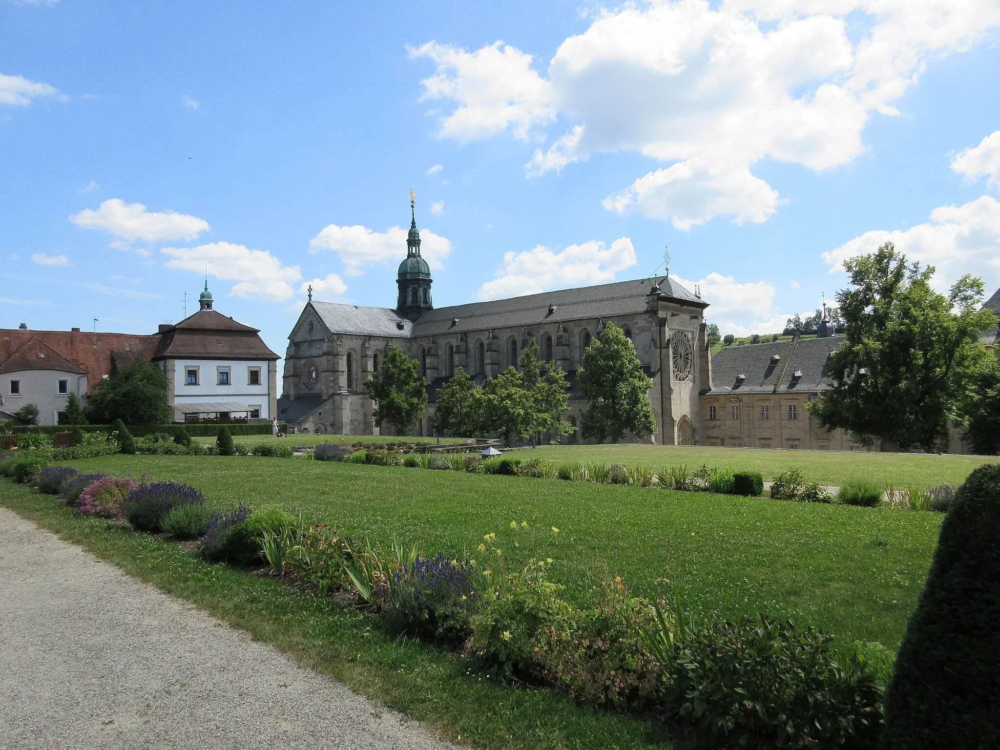 Photo showing: Ebrach-Oberer-Abteigarten-Basilika