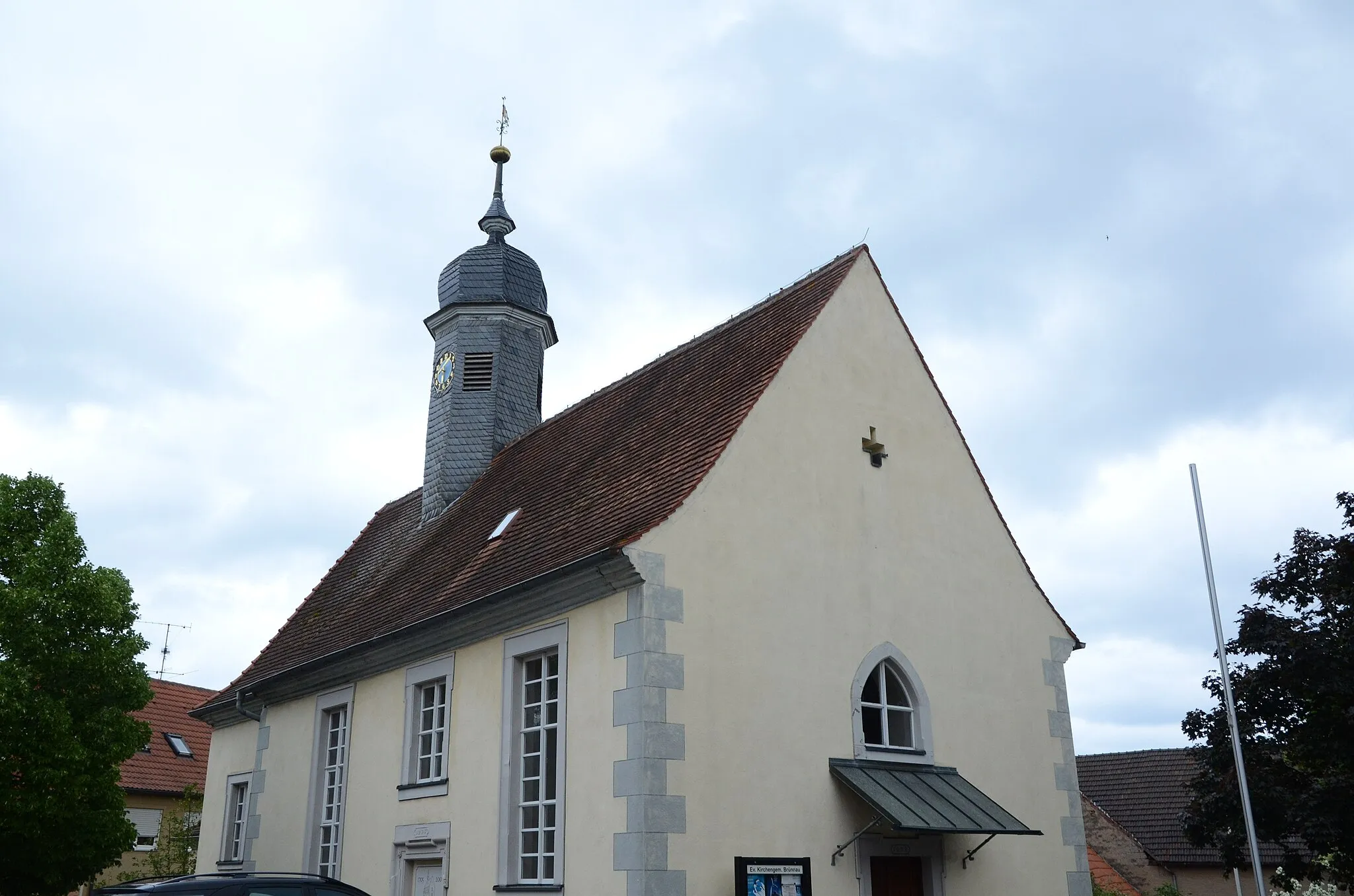 Photo showing: Evangelische Kirche in Brünnau