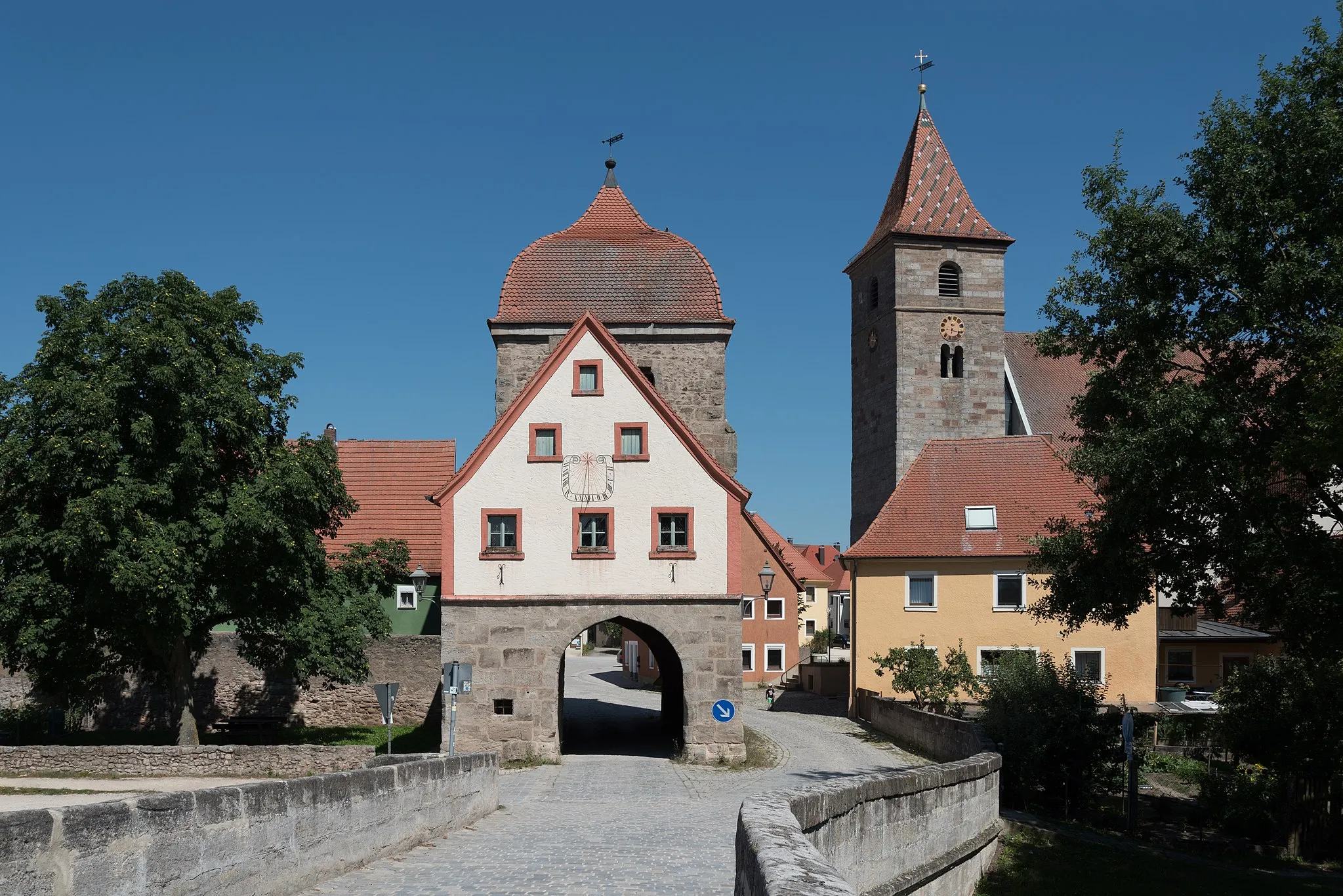 Photo showing: Ornbau, Altmühlbrücke, Unteres Tor