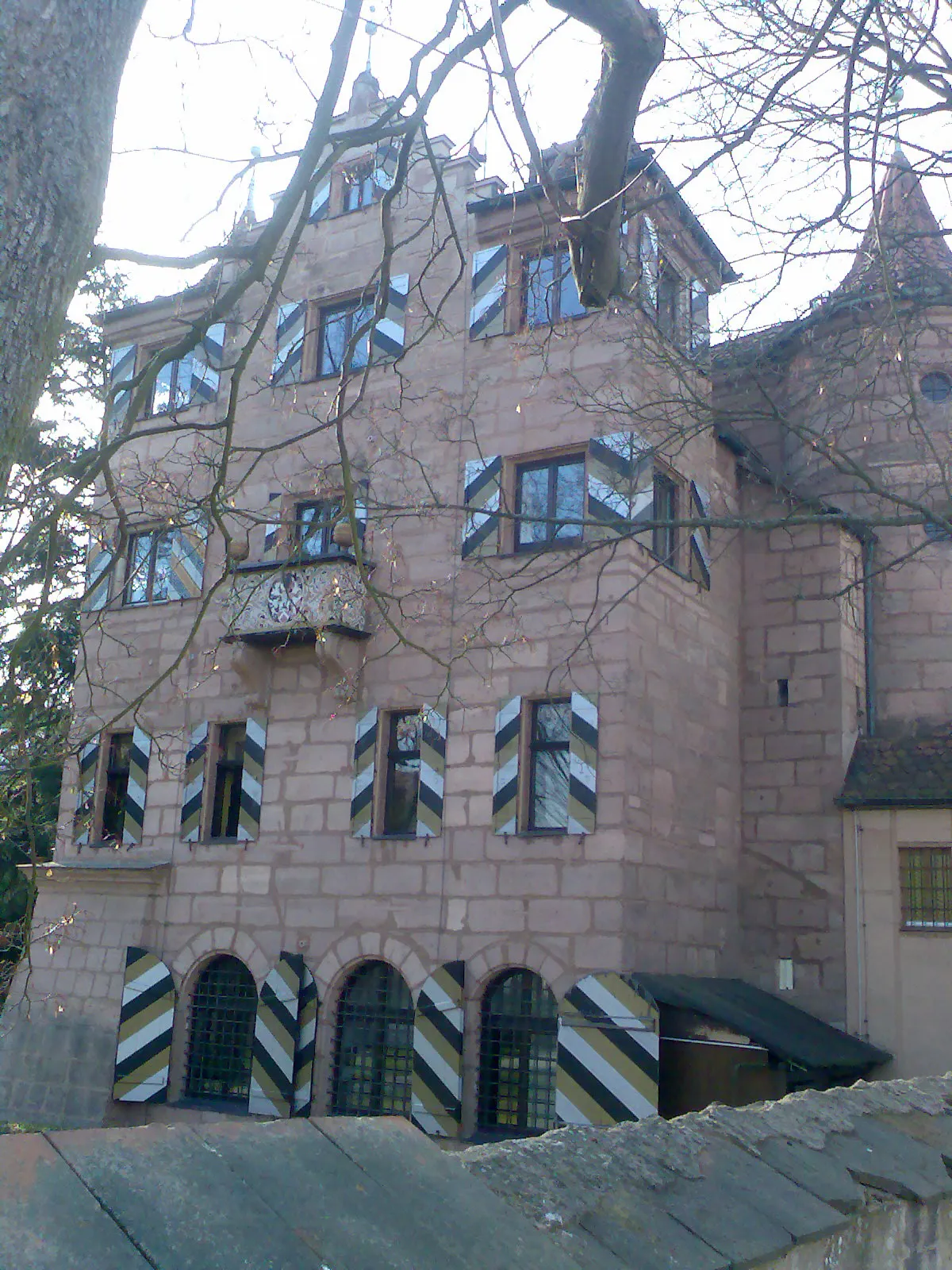 Photo showing: Herrensitz Schoppershof - Südost, Nürnberg, Elbinger Straße 16, 18, 20, 22 b