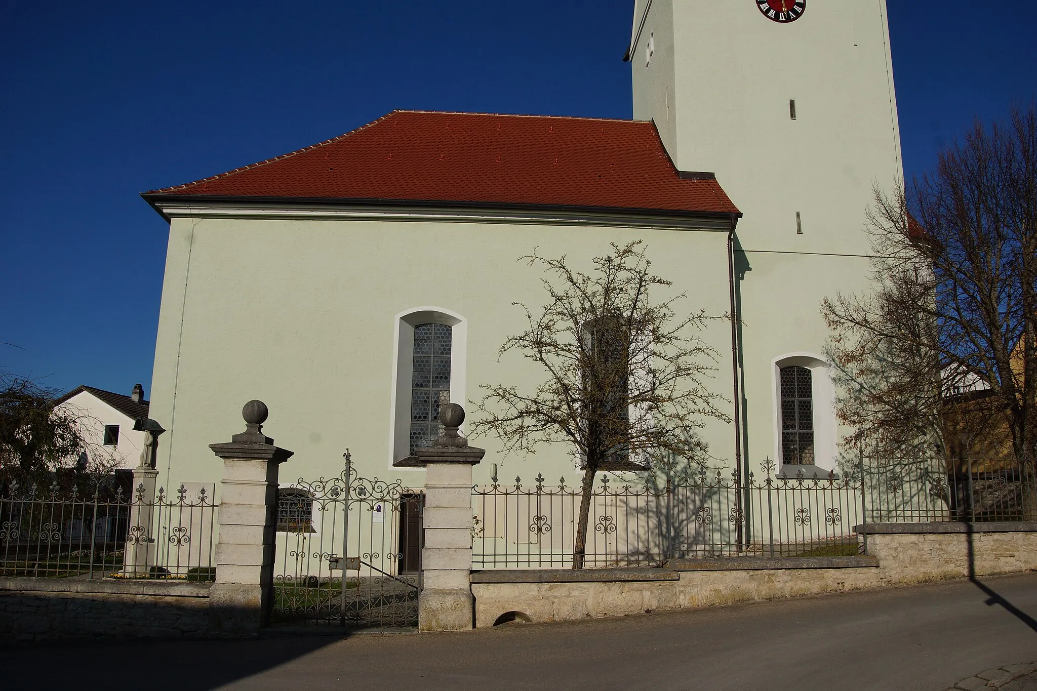 Photo showing: Evangelisch-lutherische Pfarrkirche St. Martin in Bieswang bei Pappenheim