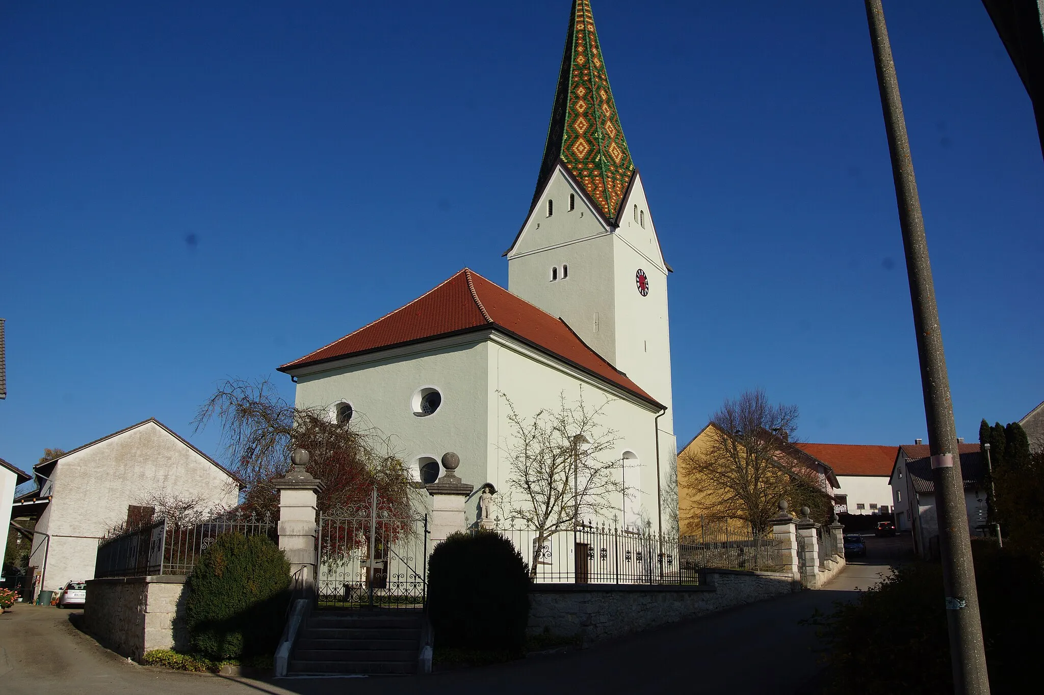 Photo showing: Evangelisch-lutherische Pfarrkirche St. Martin in Bieswang bei Pappenheim