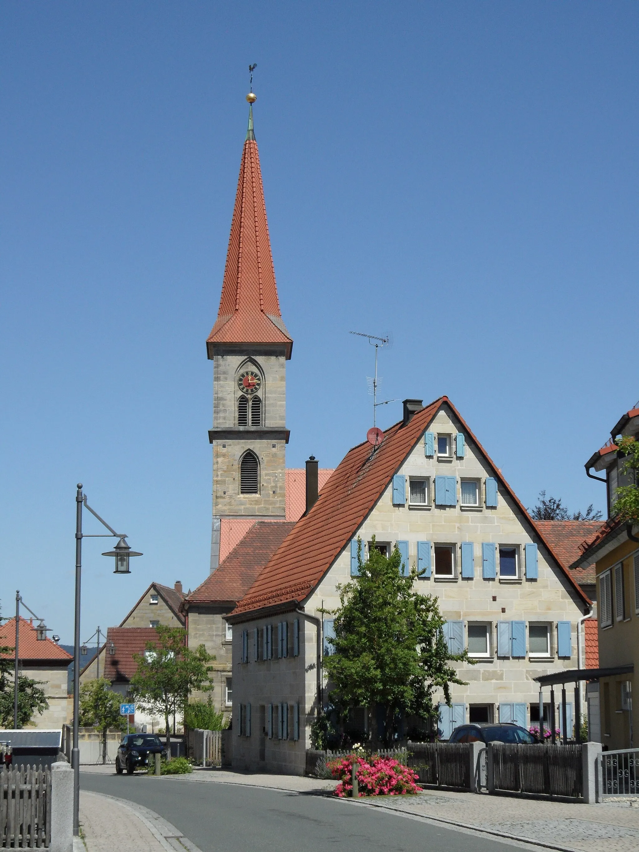 Photo showing: Die Kirche St. Bartholomäus in Eschenau