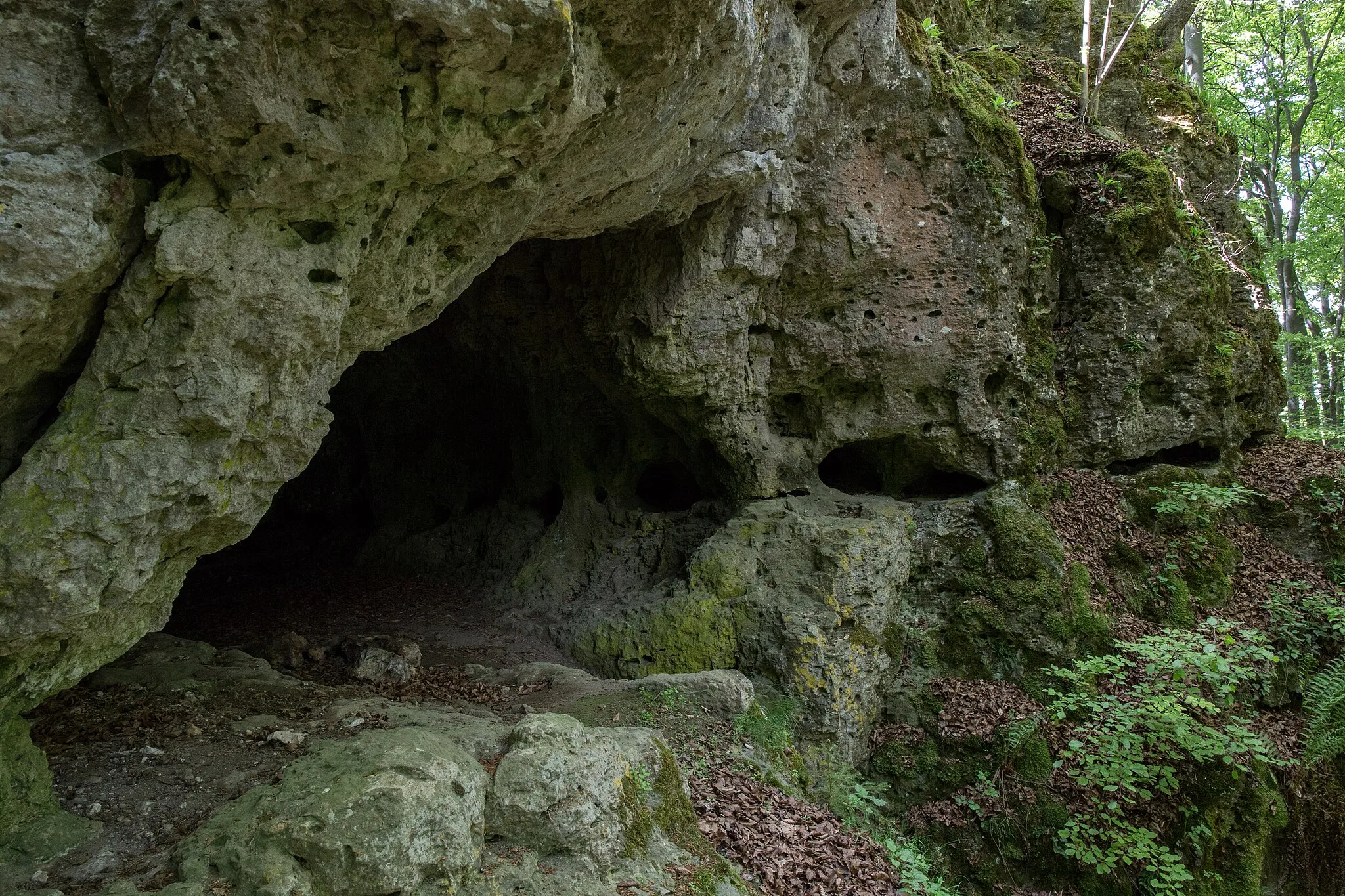 Photo showing: Ansicht des Höhlenportales