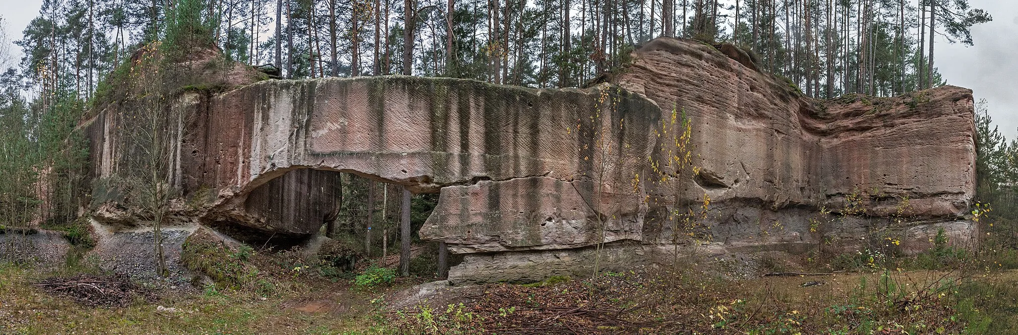 Photo showing: Historische Steinbrüche Wernsbach