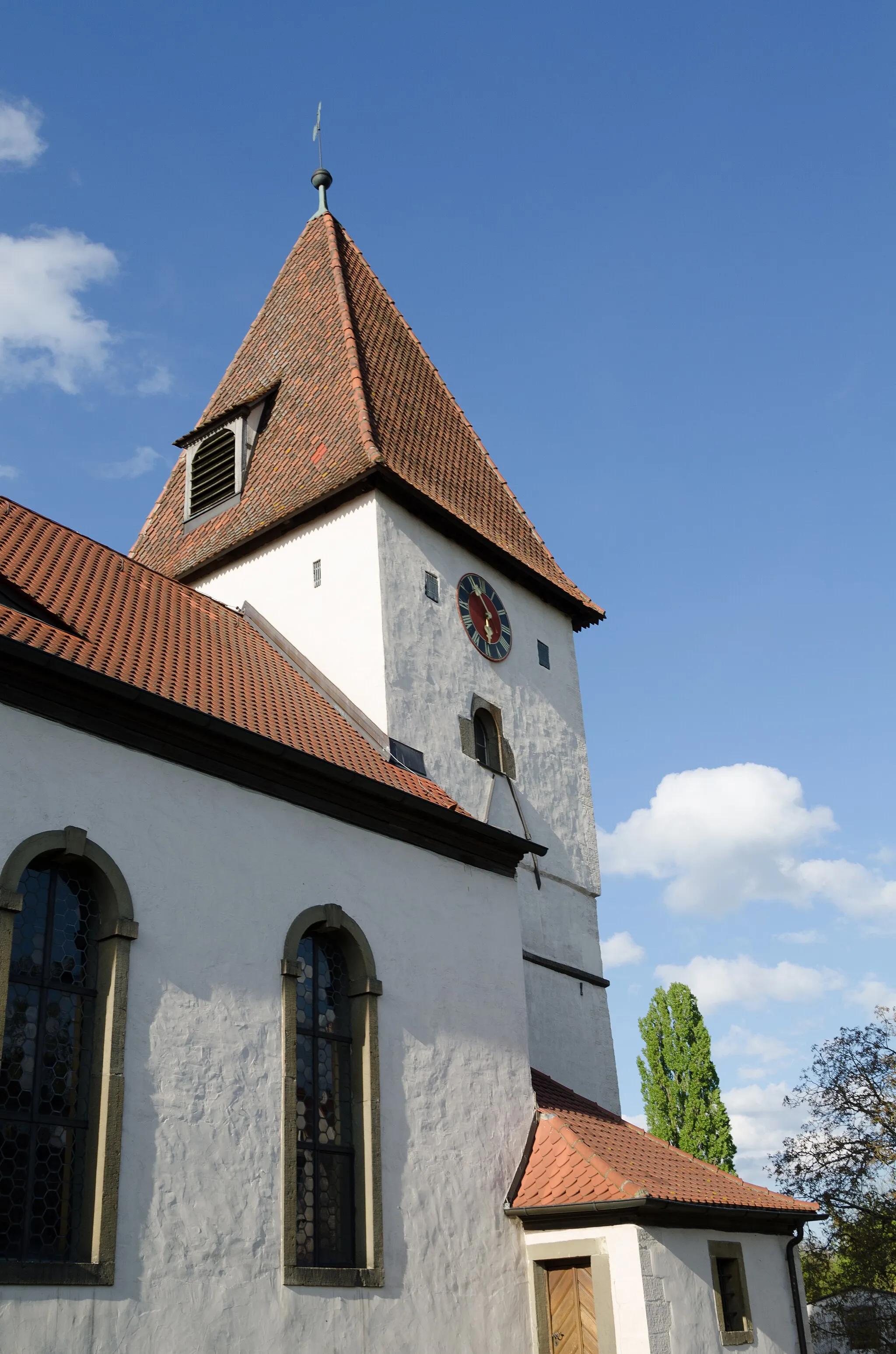 Photo showing: Evangelische Kirche St. Laurentius in Mörlbach
