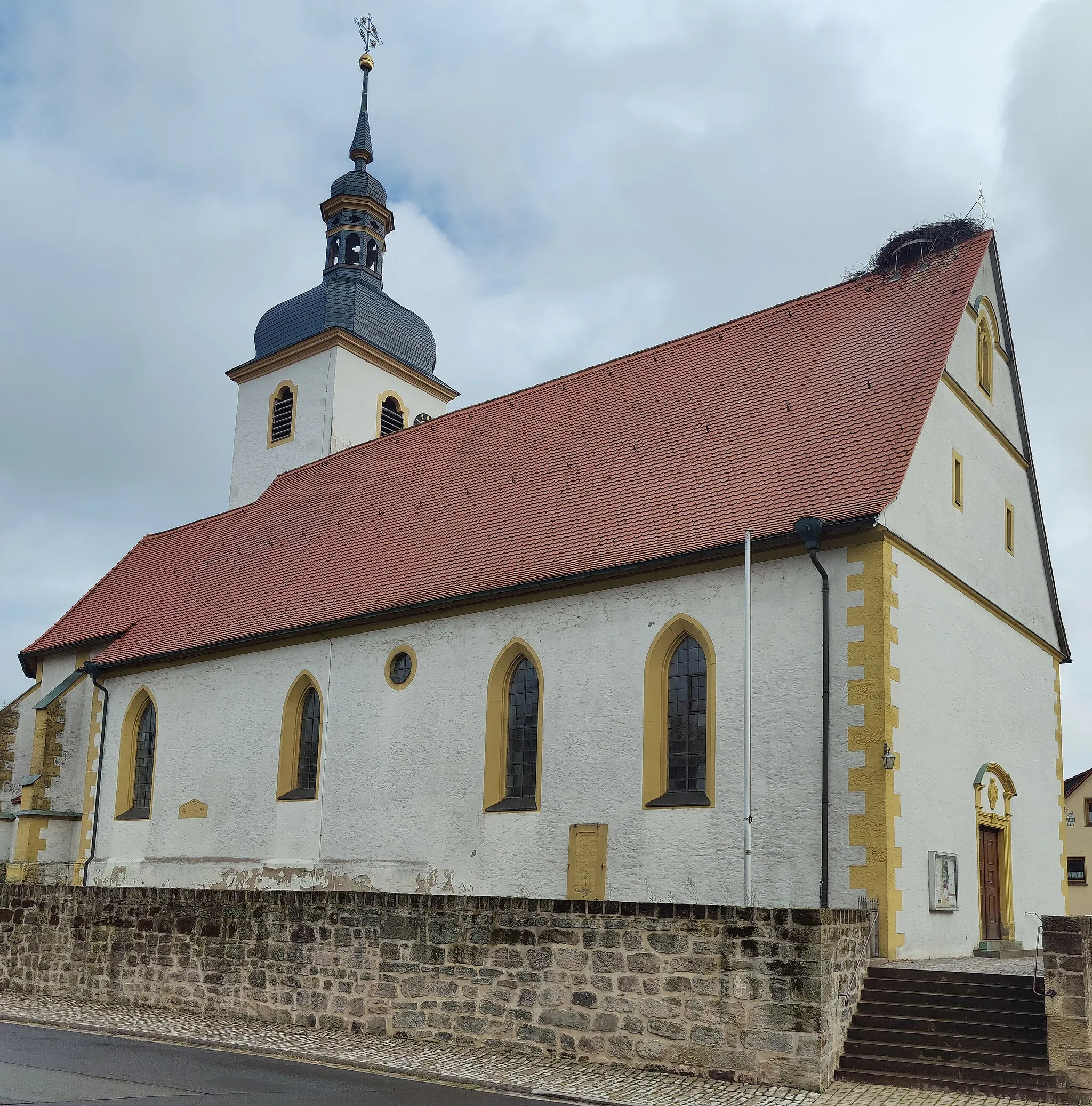 Photo showing: Katholische Pfarrkirche St. Burkard Geiselwind, Landkreis Kitzingen, Unterfranken, Bayern, Deutschland