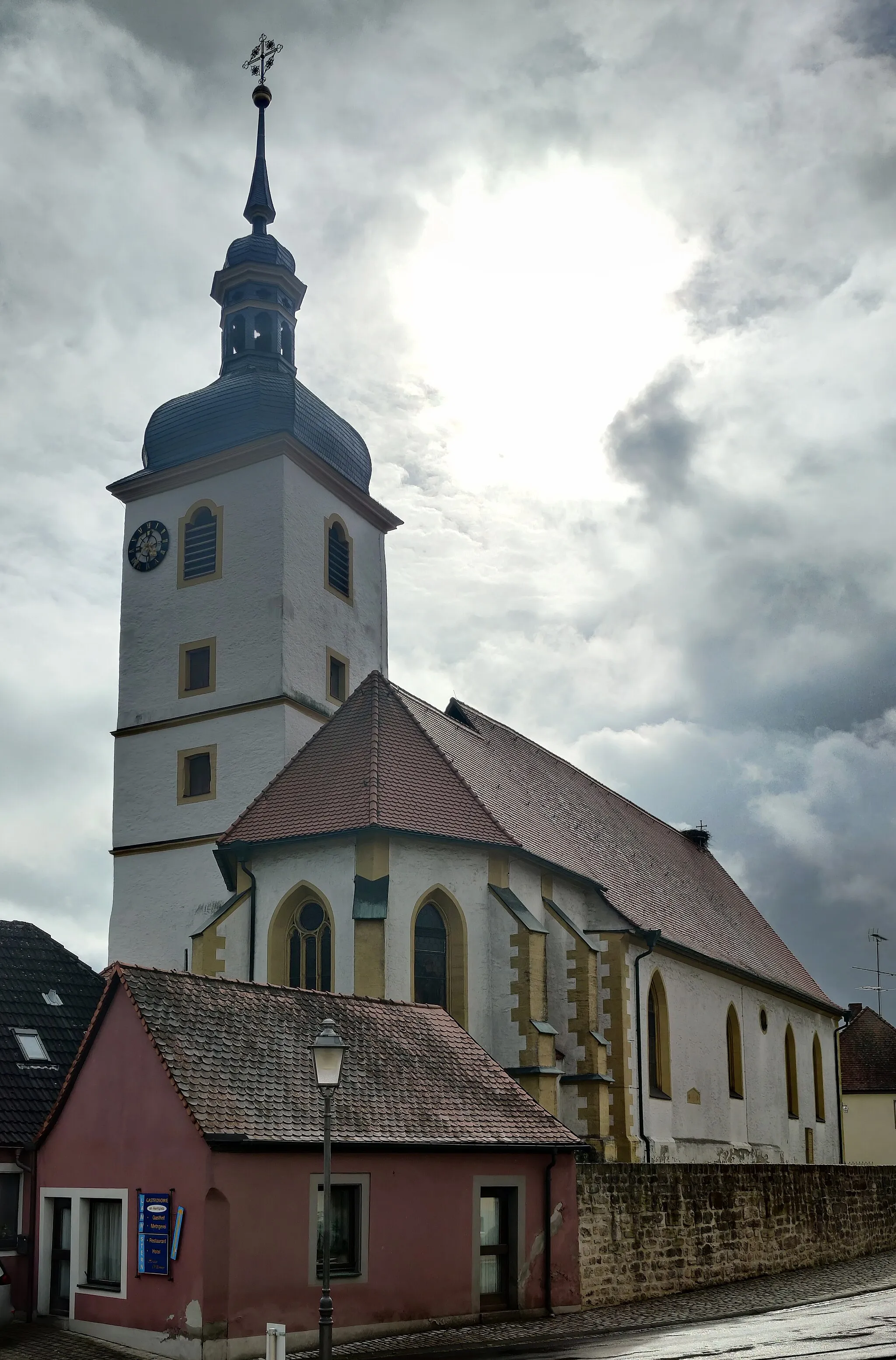 Photo showing: Katholische Pfarrkirche St. Burkard Geiselwind, Landkreis Kitzingen, Unterfranken, Bayern, Deutschland